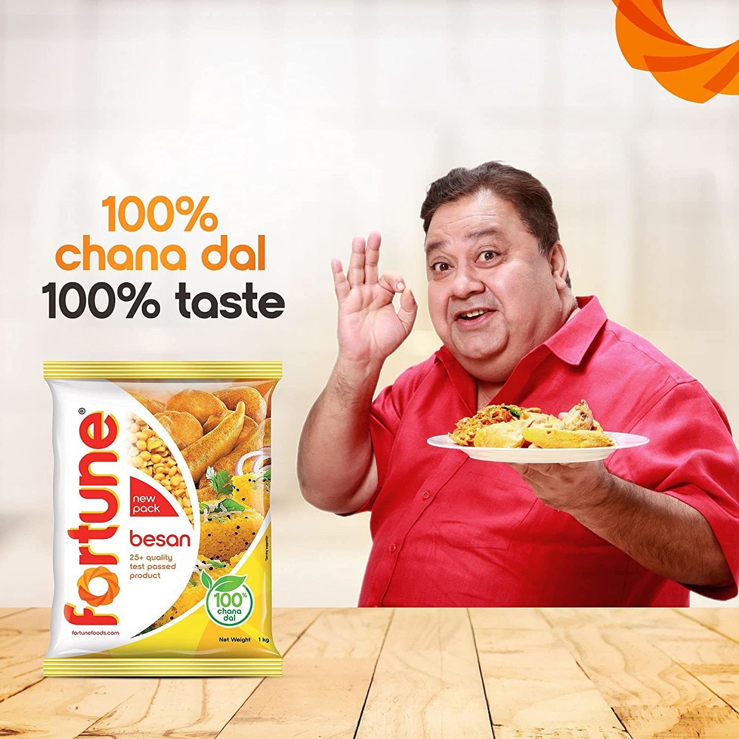 Image of FORTUNE Chana Besan, Made from 100% Chana Dal 100% Taste