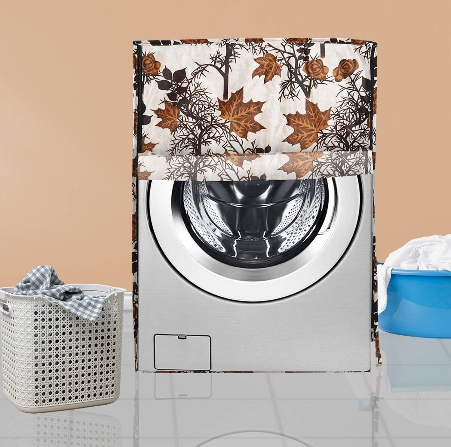 Adakriti Creations Front Loading Washing Machine Cover