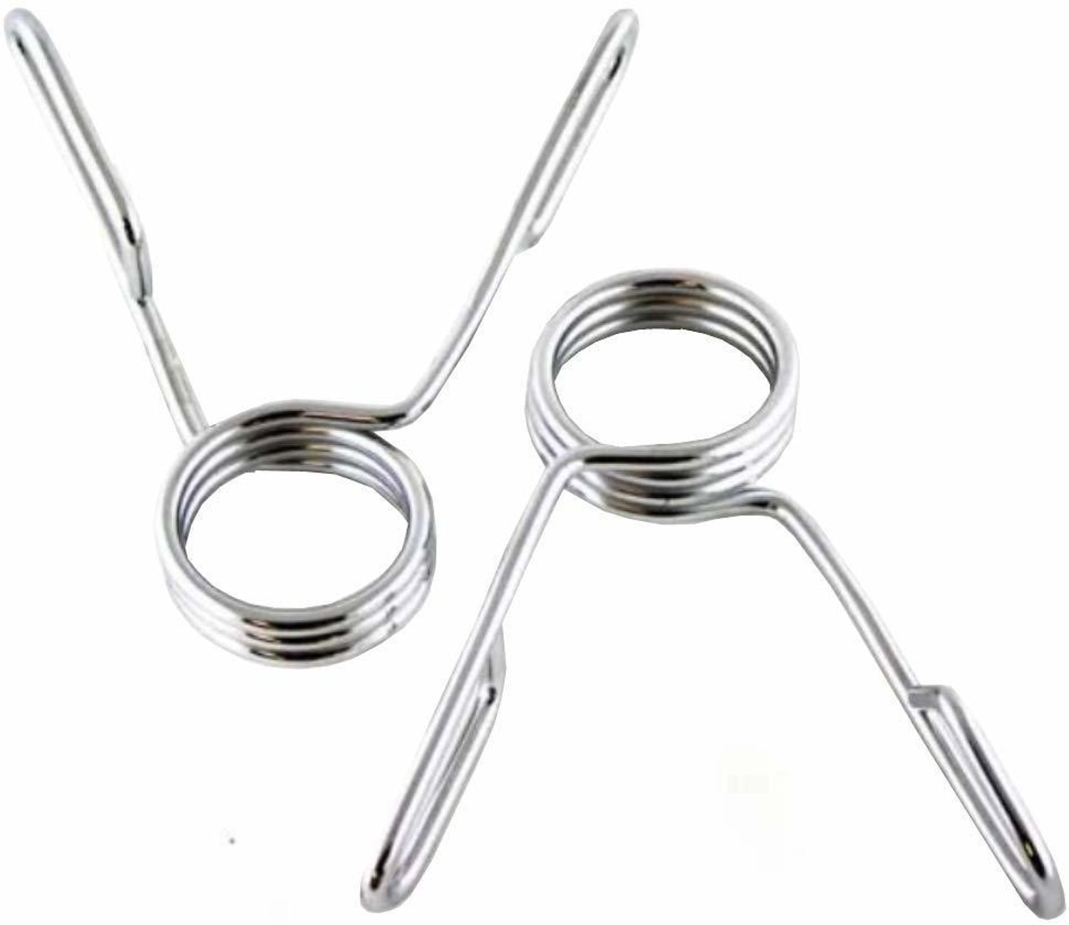 Image of CLOVERBYTE 5 Feet 19 MM Straight Rod With 2 Piece Spring Lock Weight Lifting Bar
