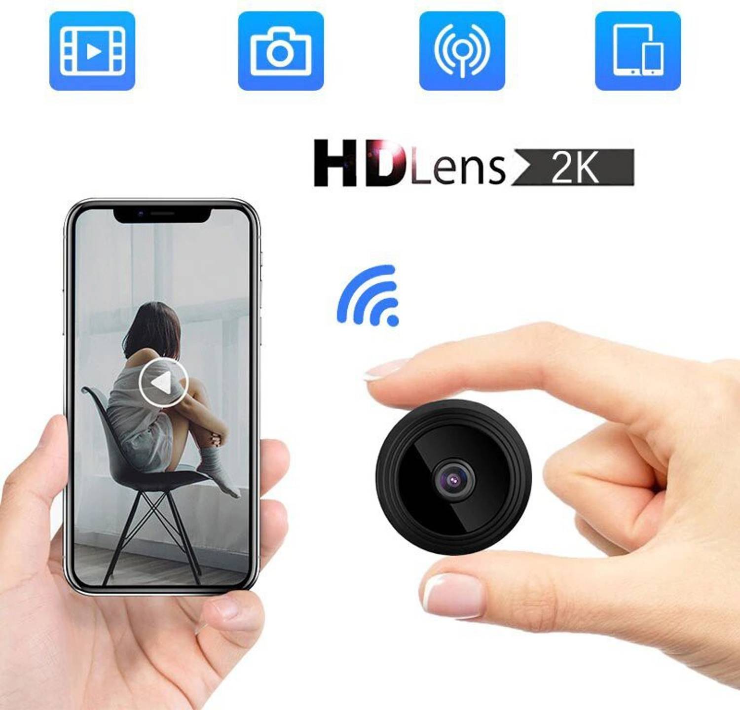 SIOVS Mini Hidden Wireless Spy Camera - Image 1