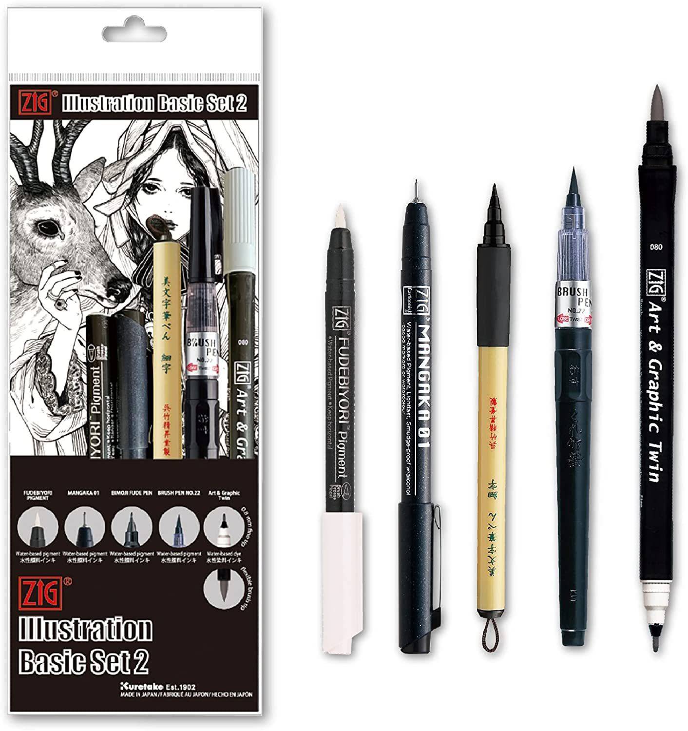 Flipkart.com | Zig Kuretake Zi Inktober Special Set, Illustration