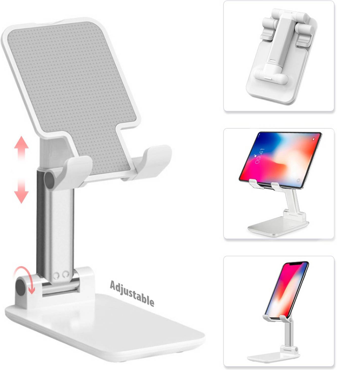 WHISTLE9 Adjustable Mobile Phone Holder, Table Stand, Fordable Mobile Phone Stand, Single Gimbal for Mobile