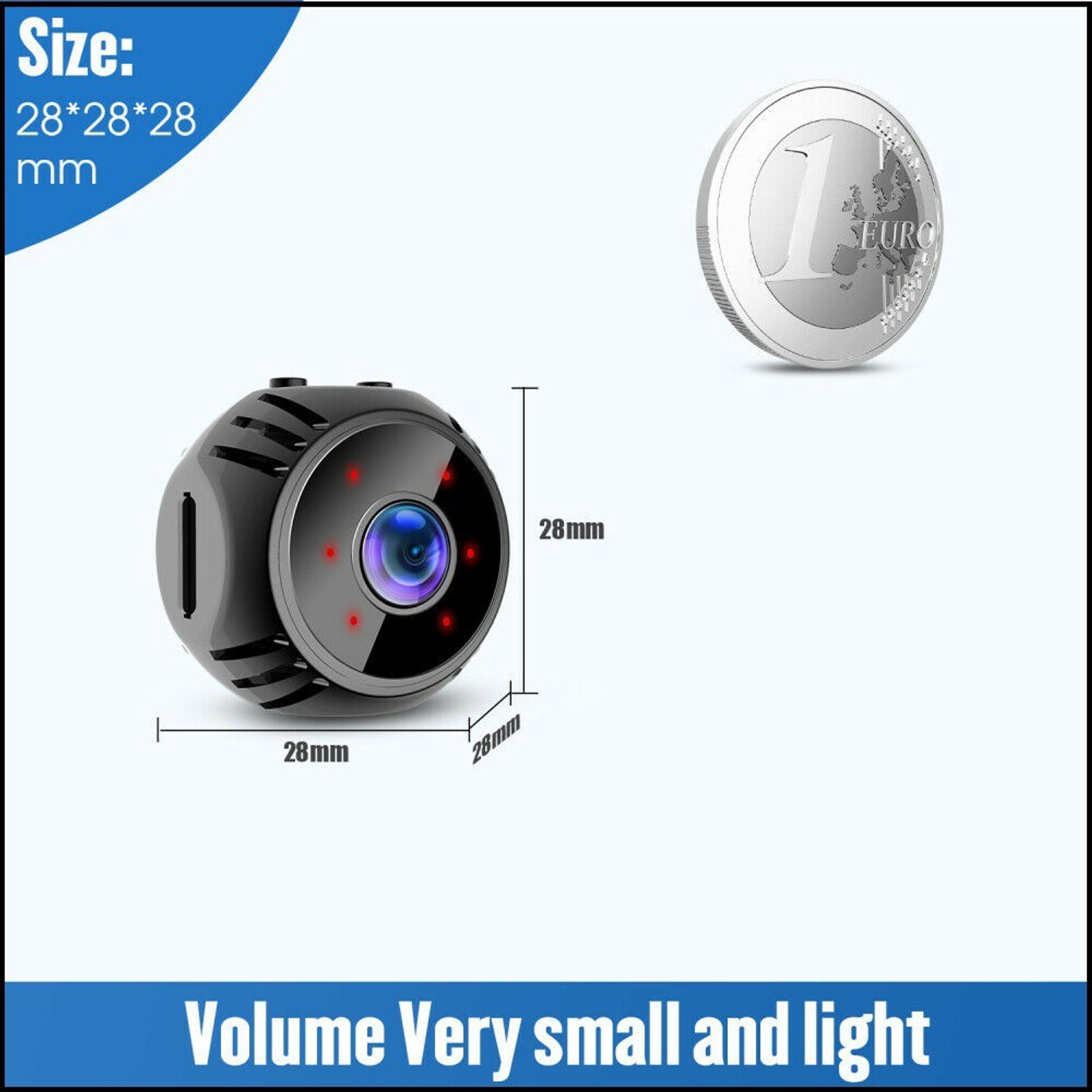 Image of SIOVS Hidden Spy Camera Wireless Wifi IP Home Security HD 1080P DVR Night Vision Supports 64GB SD Card for Home,Office,Room,Meeting Security Camera