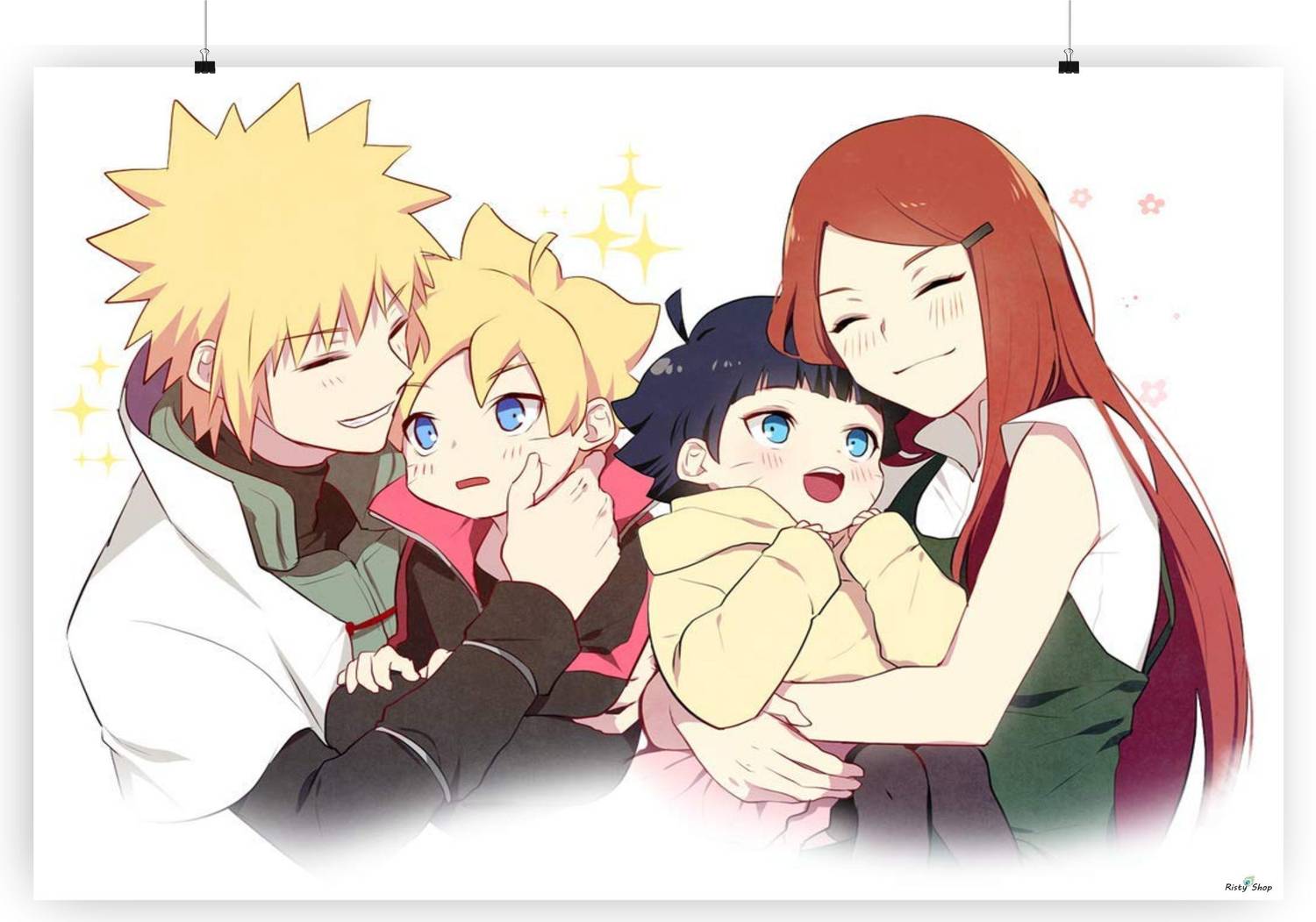 Uzumaki Himawari Paper Print - Animation & Cartoons posters in