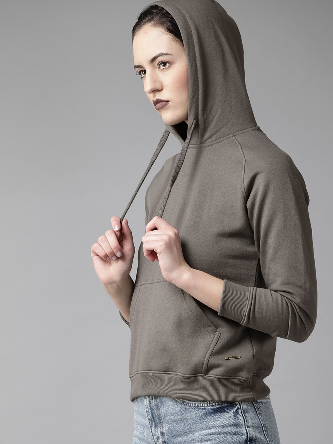 Image of Roadster Full Sleeve Solid Women Sweatshirt