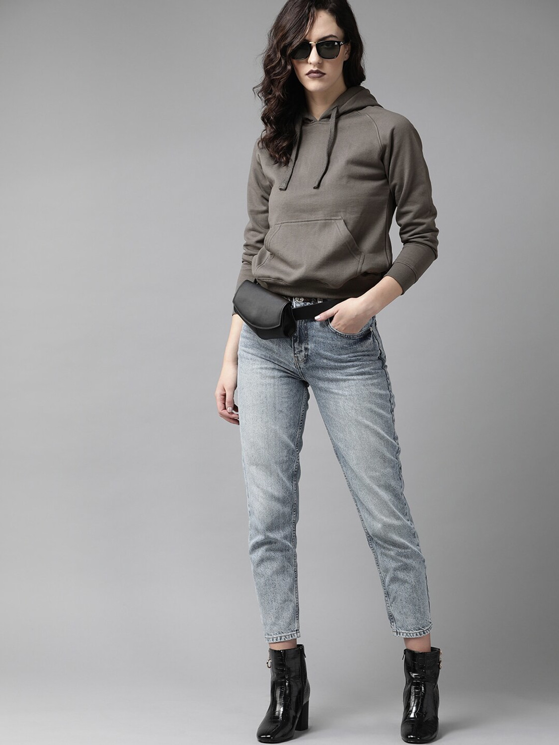 Image of Roadster Full Sleeve Solid Women Sweatshirt