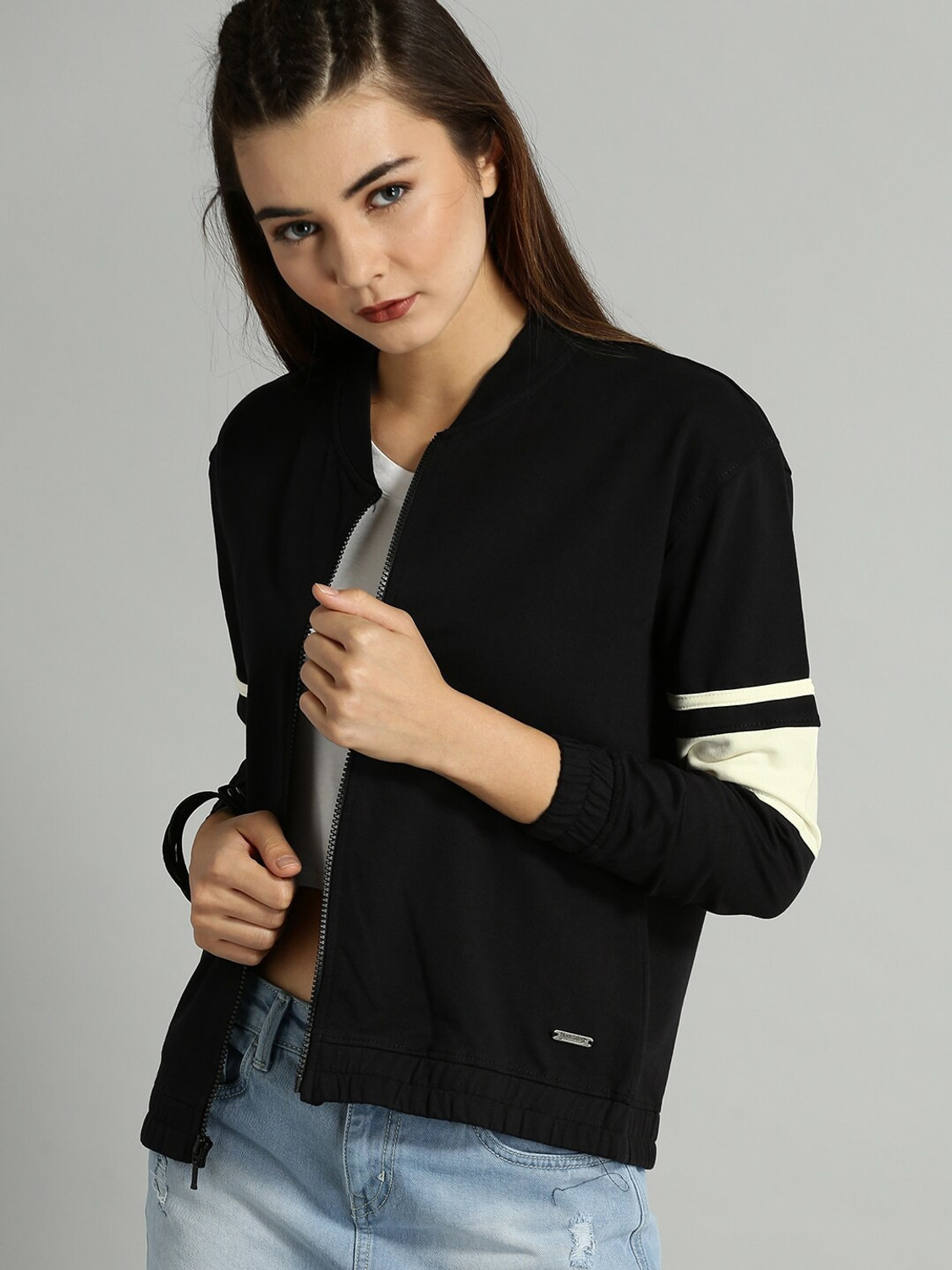 Image of Roadster Full Sleeve Solid Women Sweatshirt