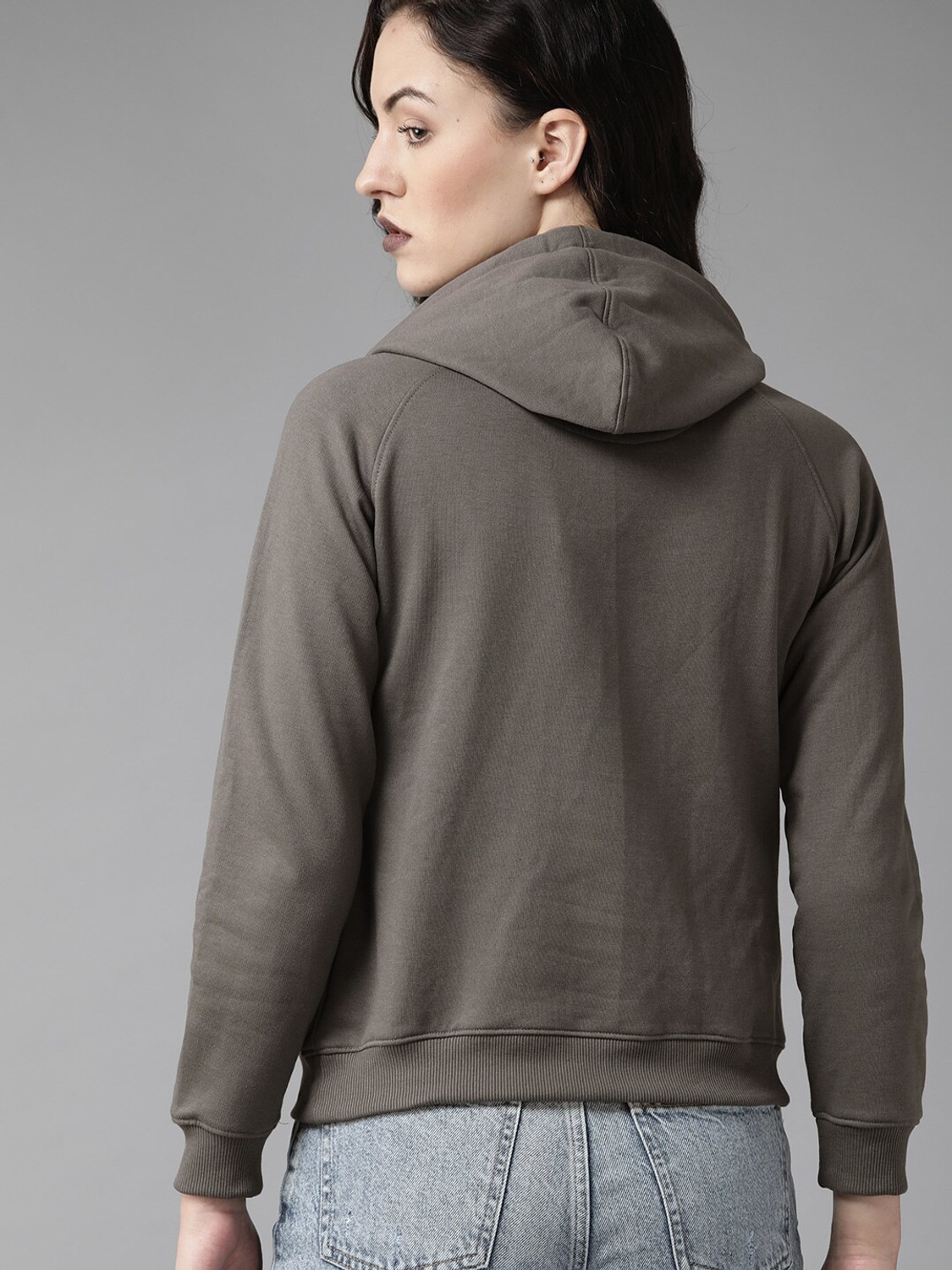 Image of Roadster Full Sleeve Solid Women Sweatshirt
