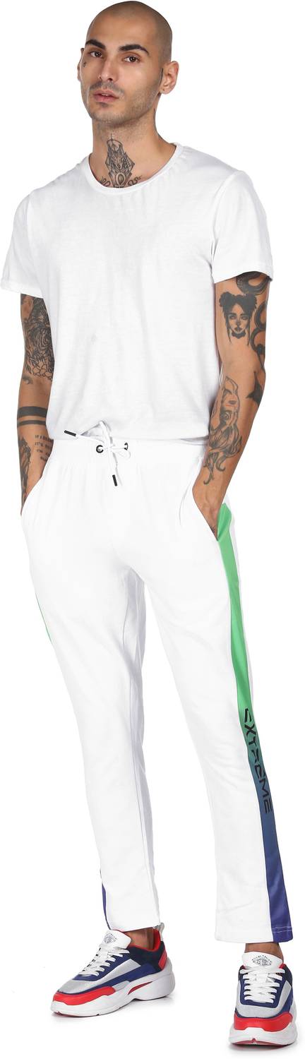 FLYING MACHINE Men White Track Pants - Image 2