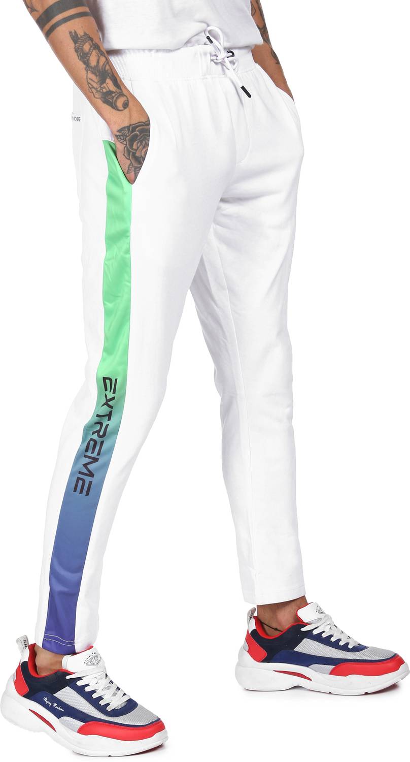 FLYING MACHINE Men White Track Pants - Image 1