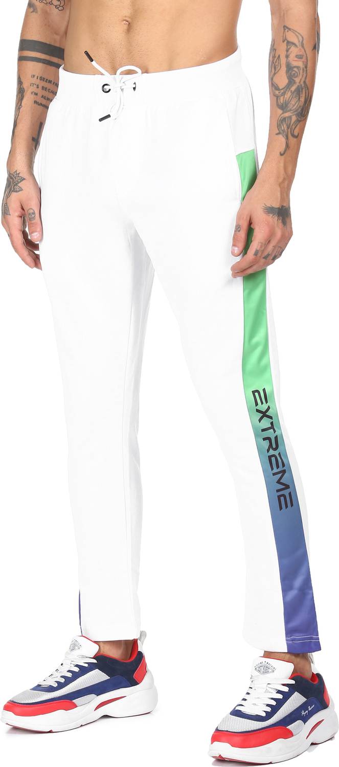 FLYING MACHINE Men White Track Pants - Image 3