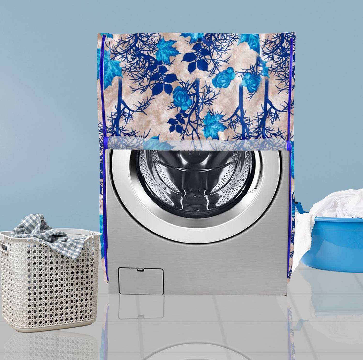 Adakriti Creations Front Loading Washing Machine Cover