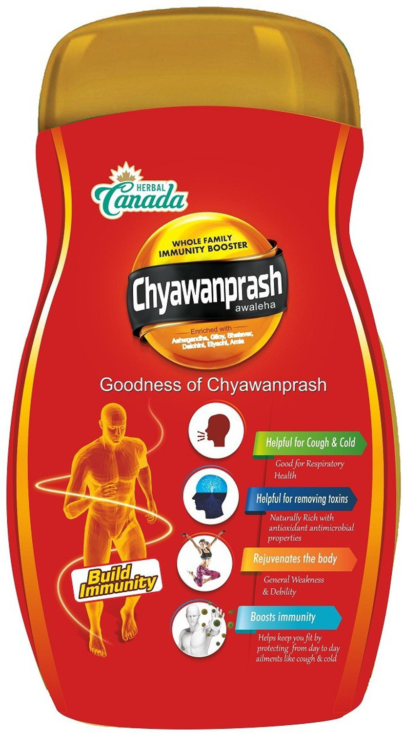 Image of Herbal Canada Chyawanprash Awaleha Enriched With Ashwagandha,Giloy,Amla 500g