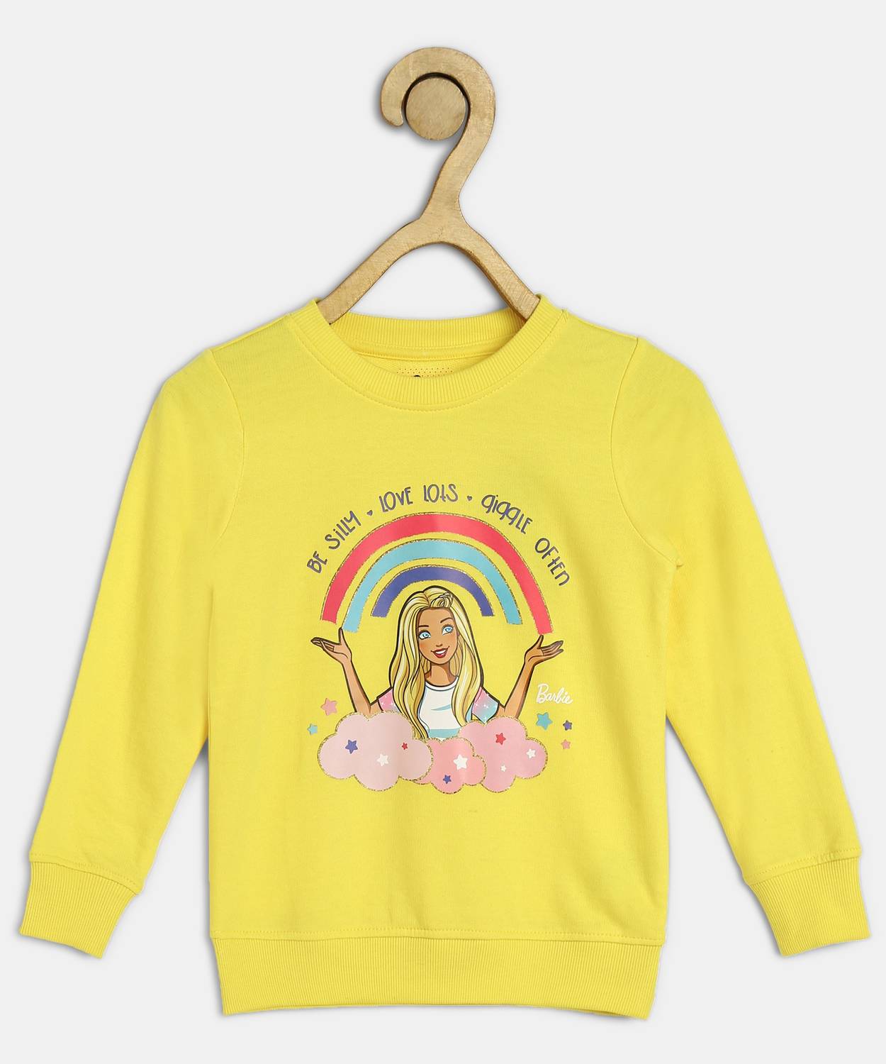 BARBIE Full Sleeve Graphic Print Girls Sweatshirt
