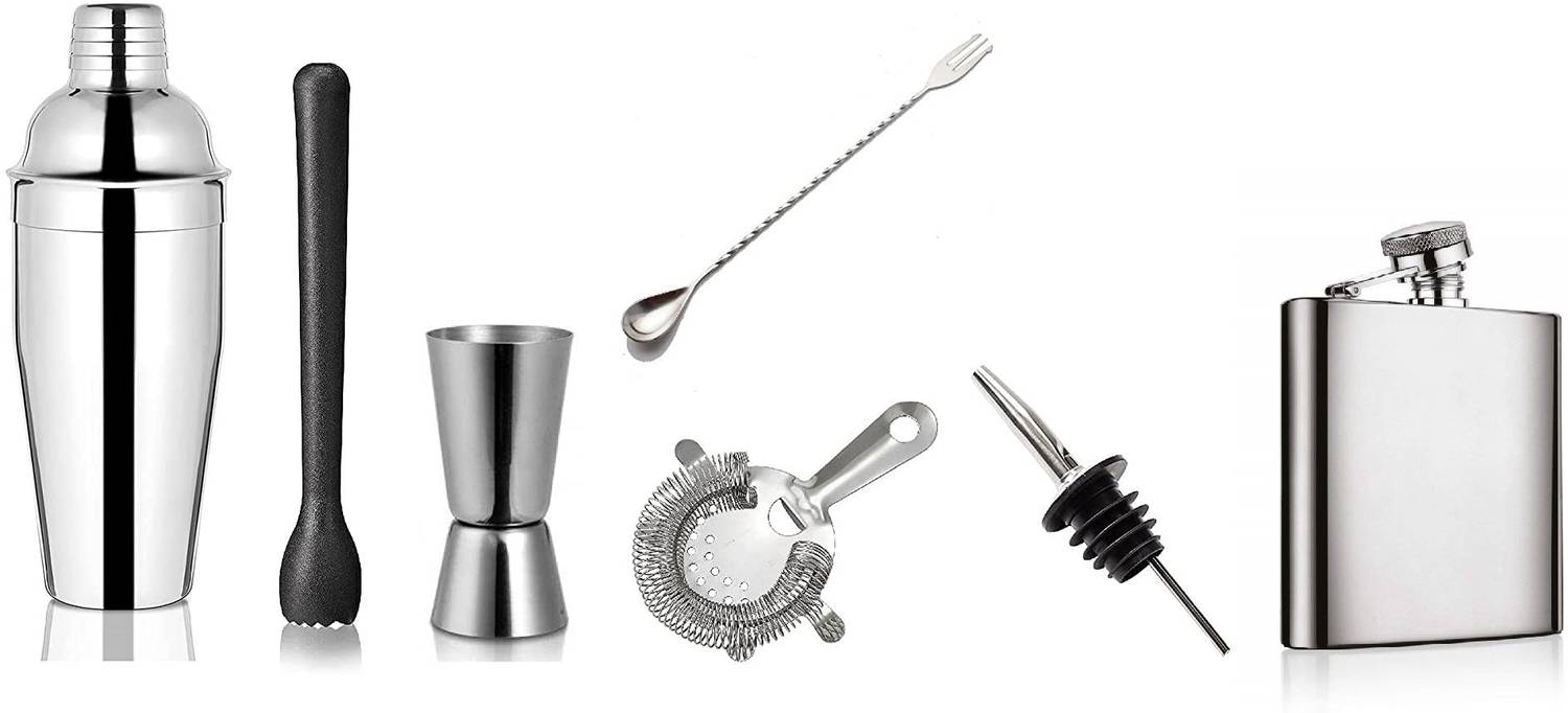 Dynore Stainless Steel 7 Pcs Multiutility Bar Set 7 - Piece Bar Set — Kitchen Tools & Gadgets