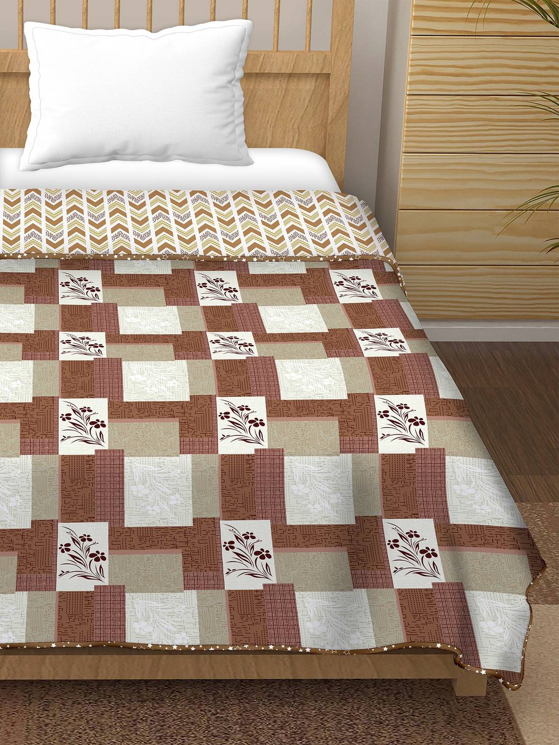 BELLA CASA Printed, Printed Single Dohar for AC Room