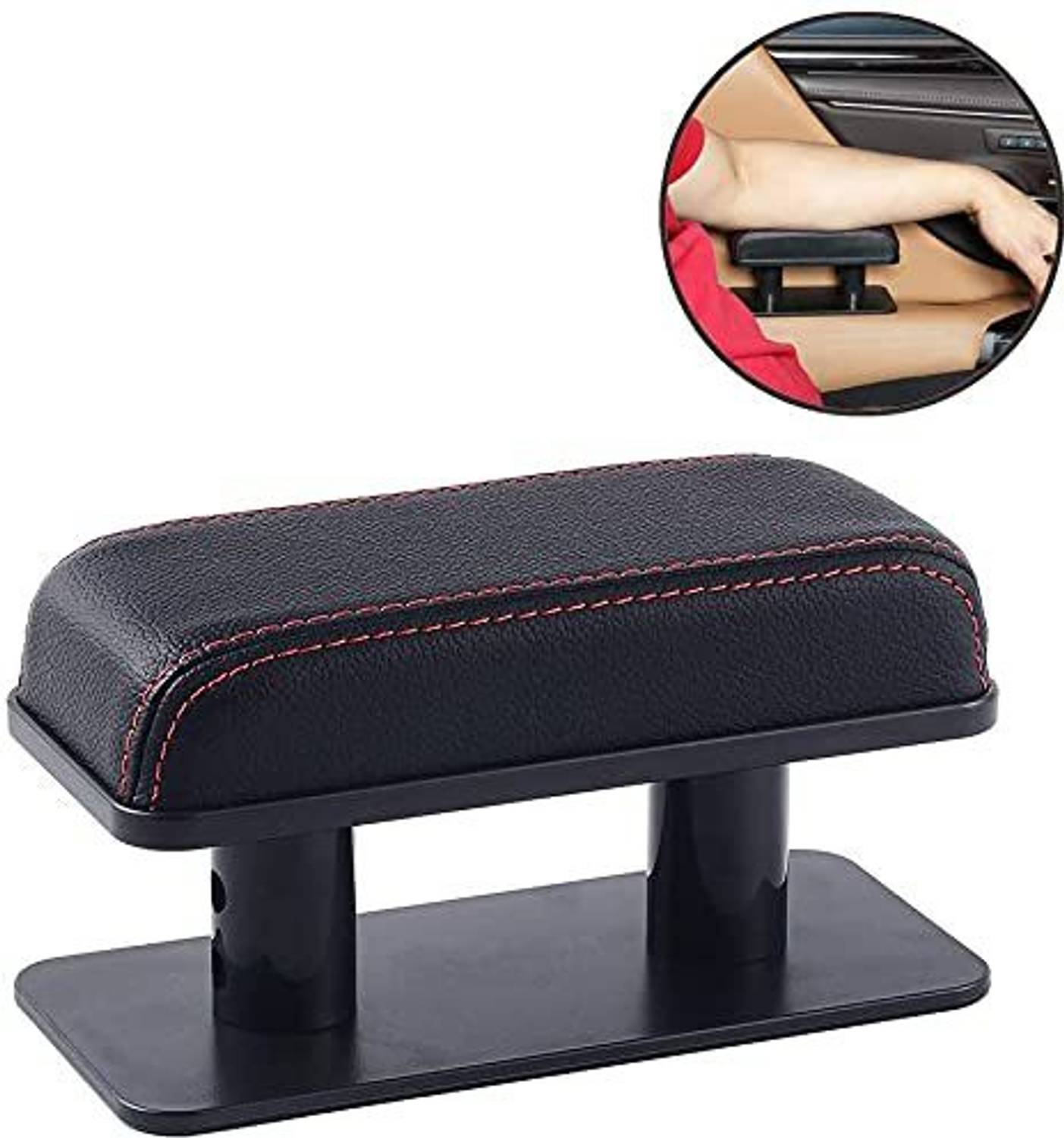 Automaze Adjustable Height Car Armrest Black - Image 1