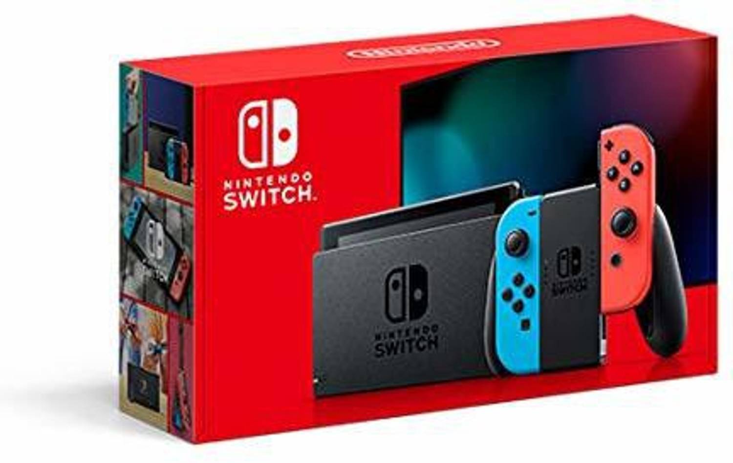 NINTENDO Switch with Neon Red & Neon Blue bundled With X-Ninja