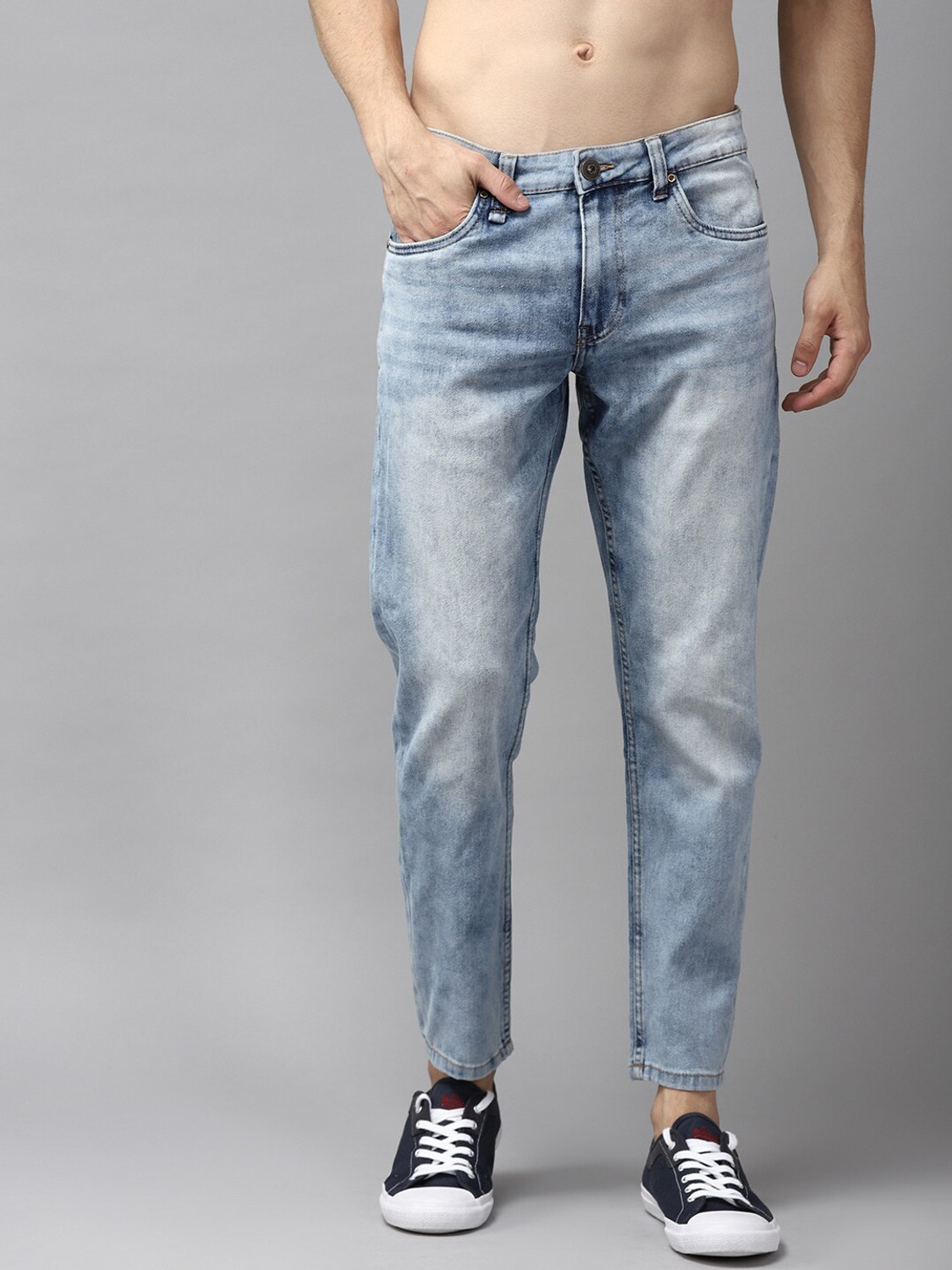 Image of Roadster Regular Men Blue Jeans