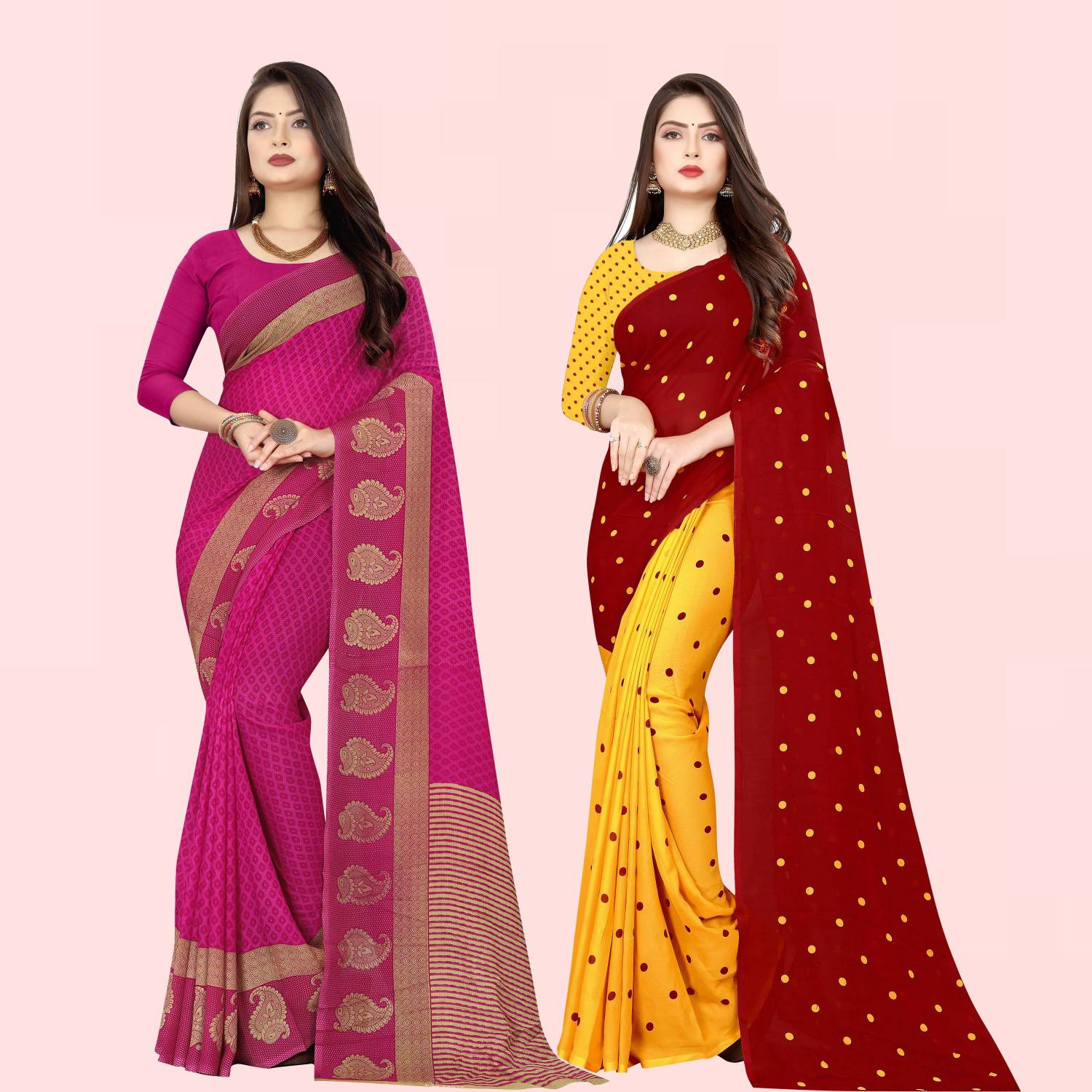 Anand Sarees Printed Daily Wear Georgette Saree