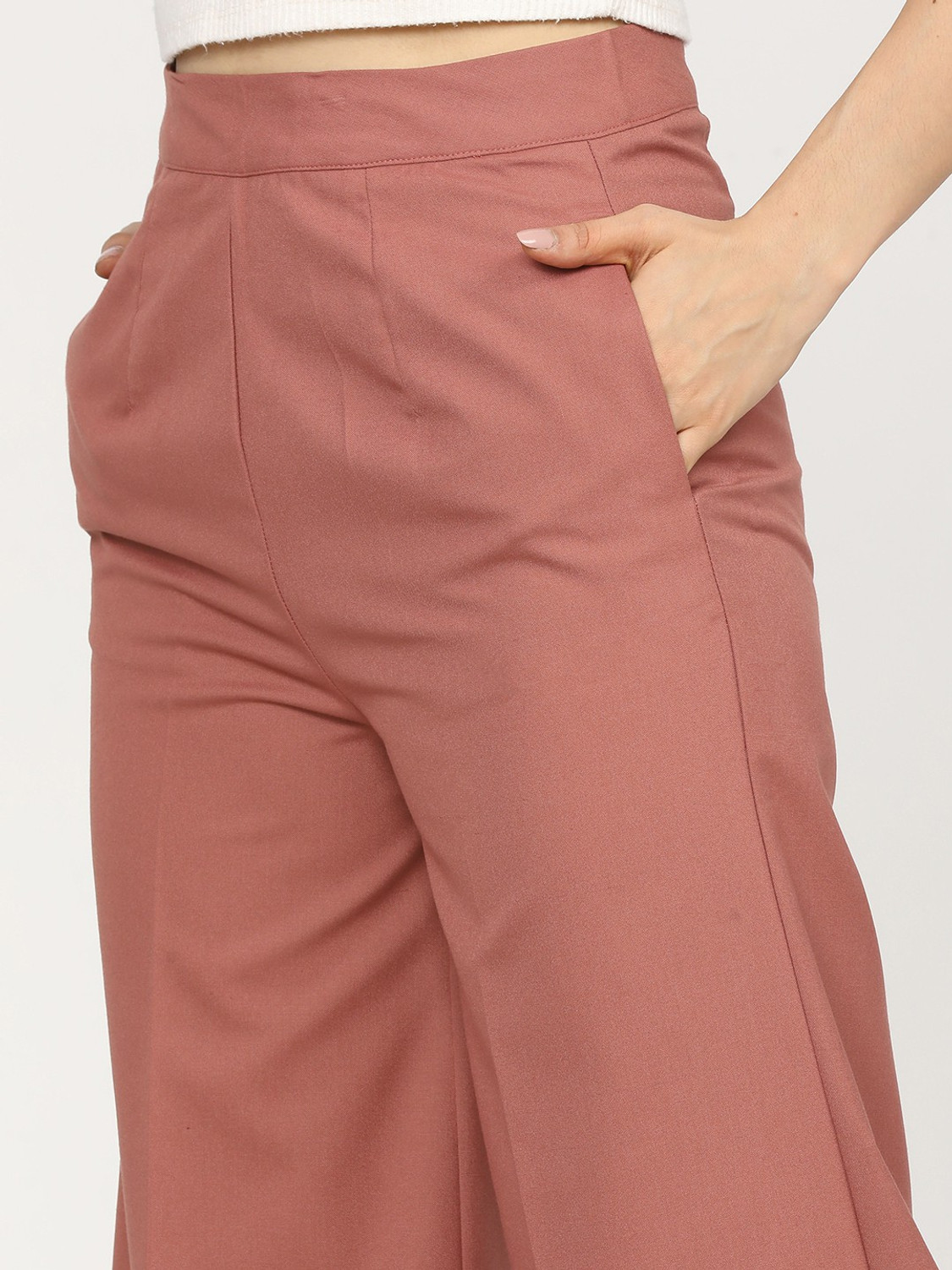 Image of Tokyo Talkies Tapered Women Orange Trousers