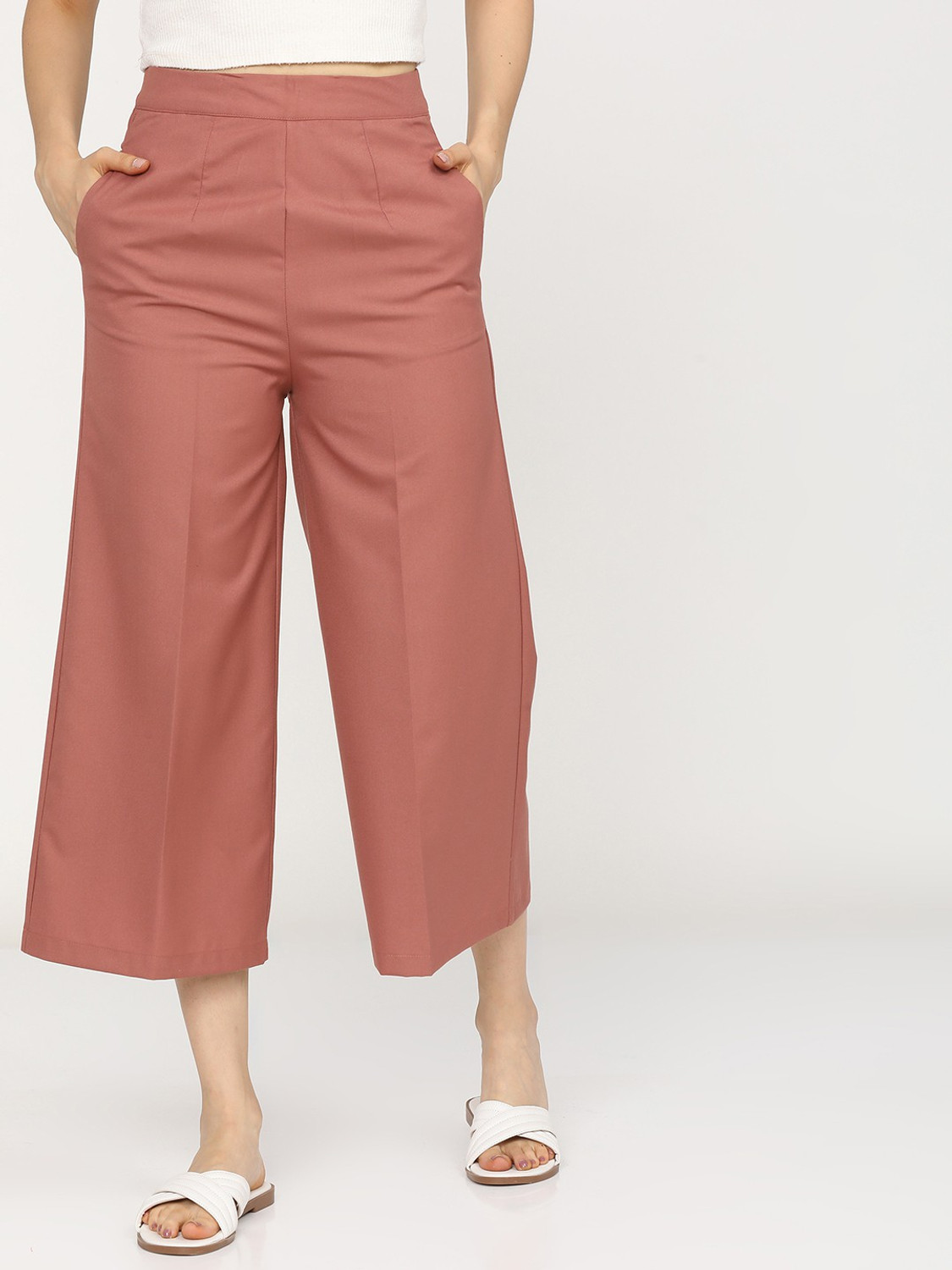 Image of Tokyo Talkies Tapered Women Orange Trousers