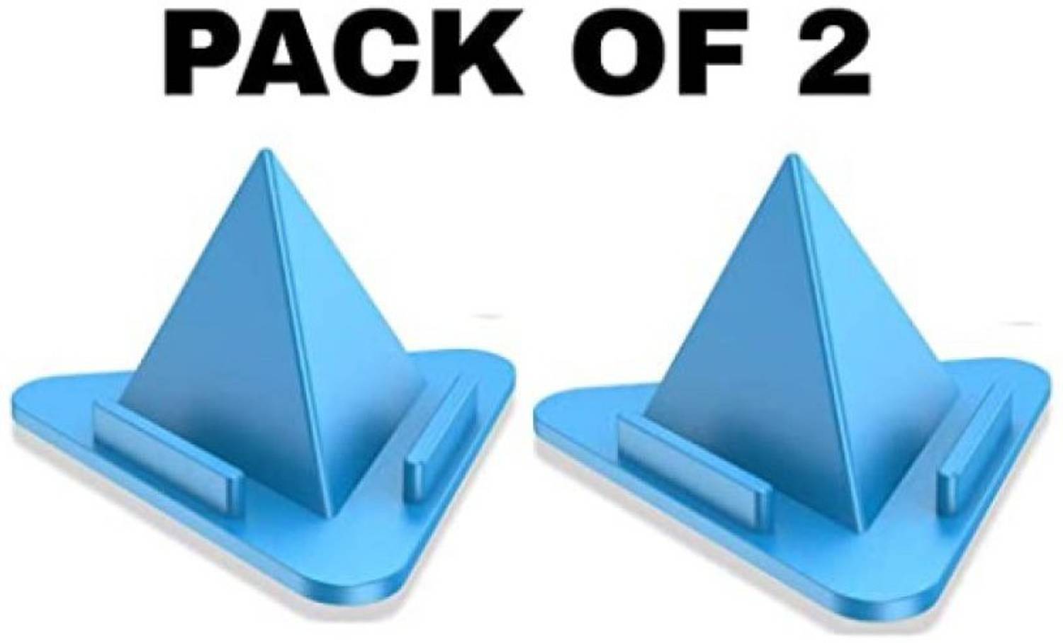 99Gems PLASTIC Portable PYRAMID Stand With 3 ANGLE VEIW Design For All TABLETS & Smartphone Mobile Holder