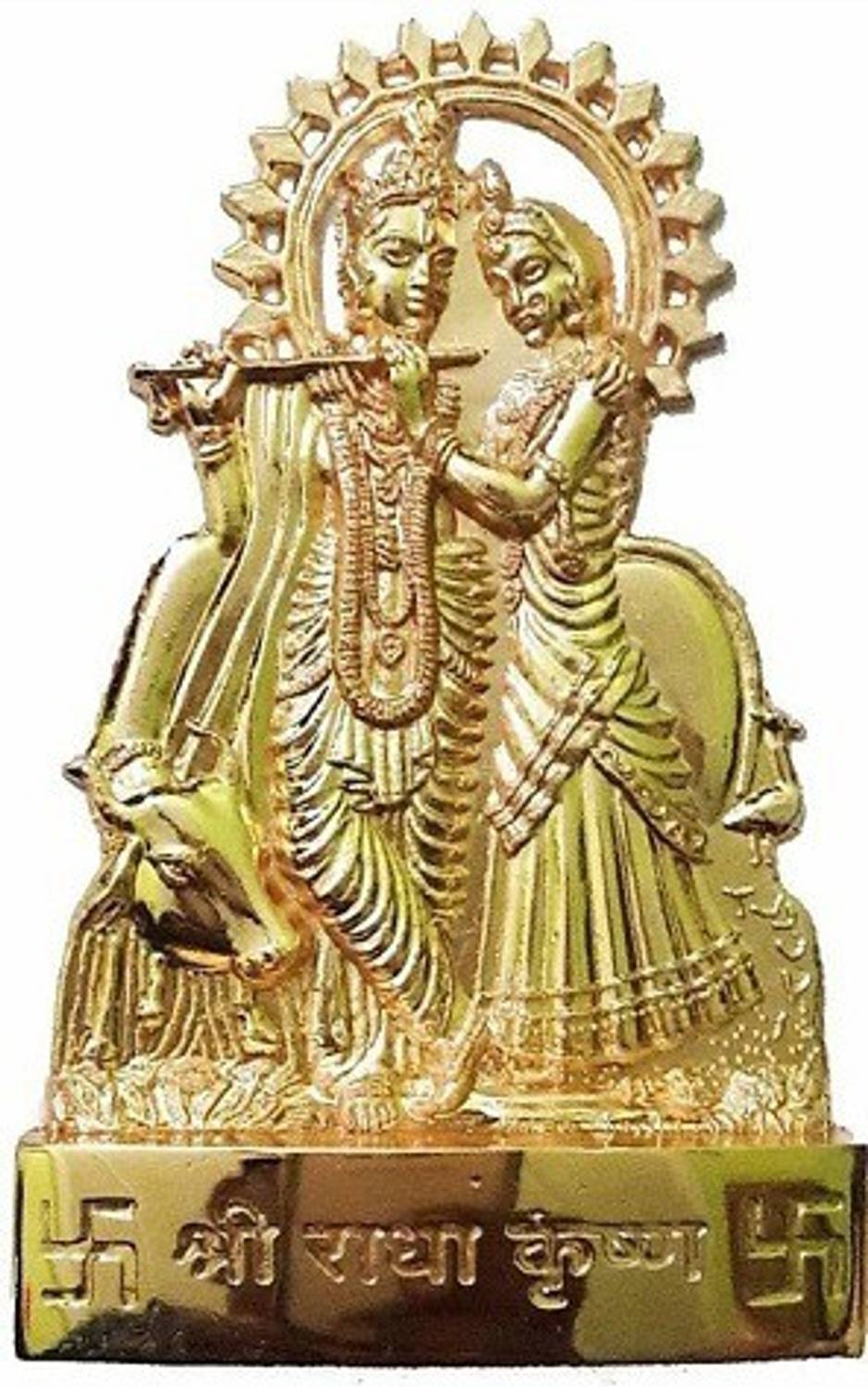 Amoksh Collection Radha Krishna Murti idol Decorative Showpiece  -  10 cm