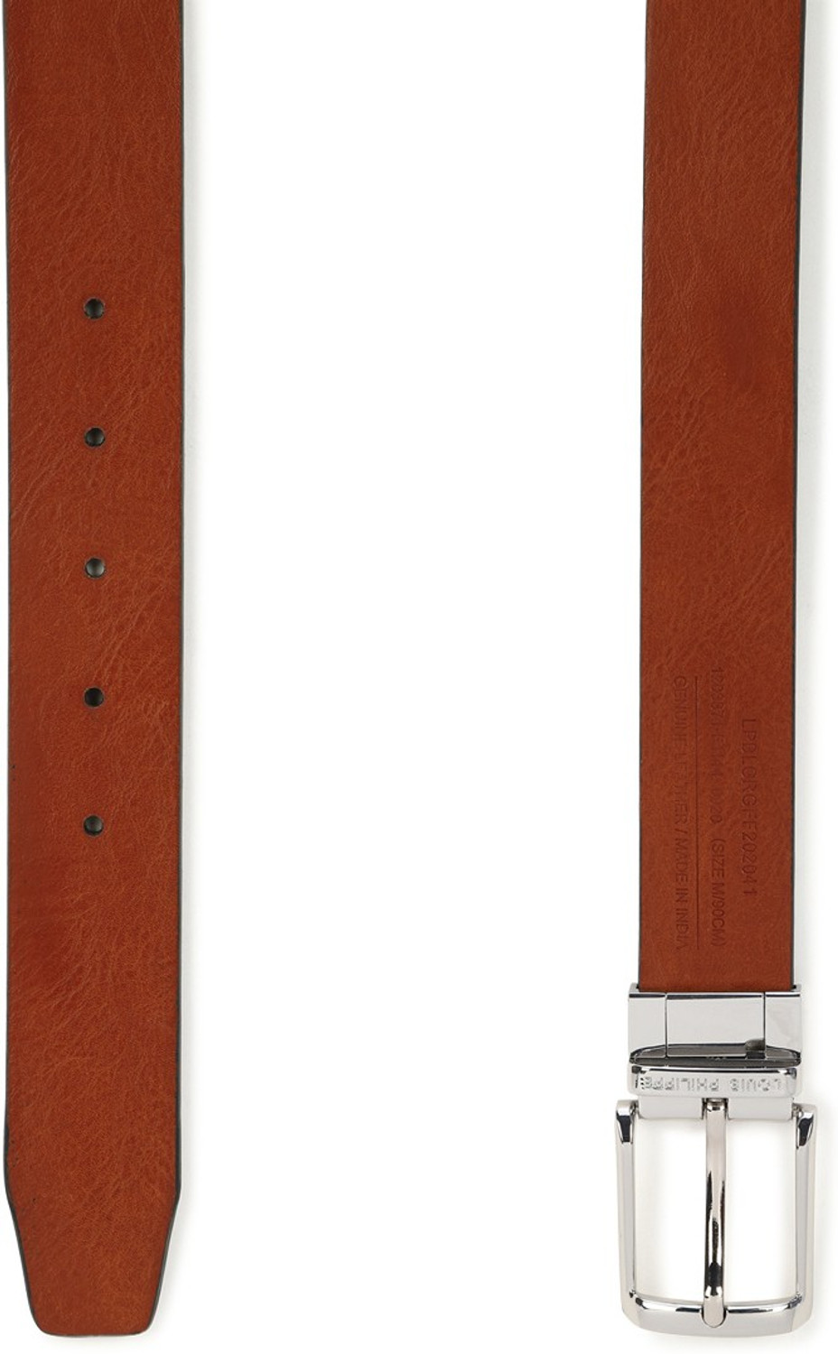 Image of LOUIS PHILIPPE Men Formal Multicolor Genuine Leather Reversible Belt