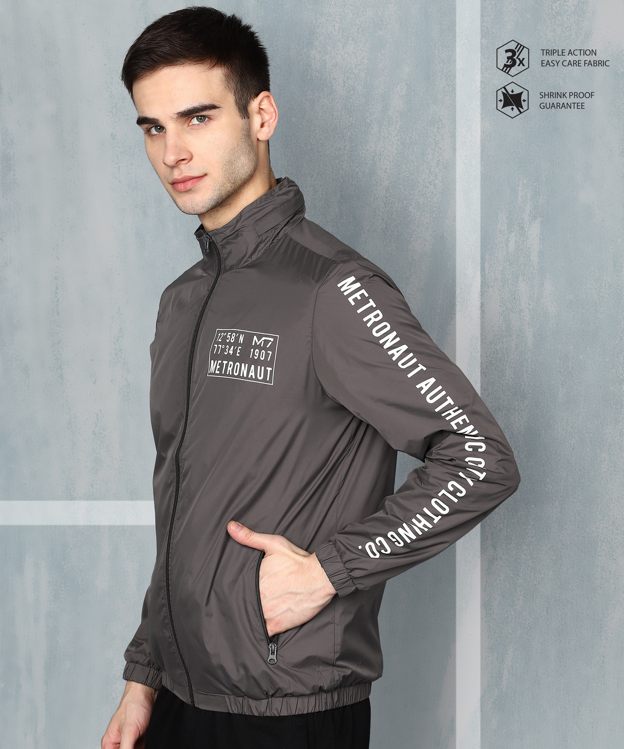 Image of M7 By Metronaut Printed Men Wind Cheater