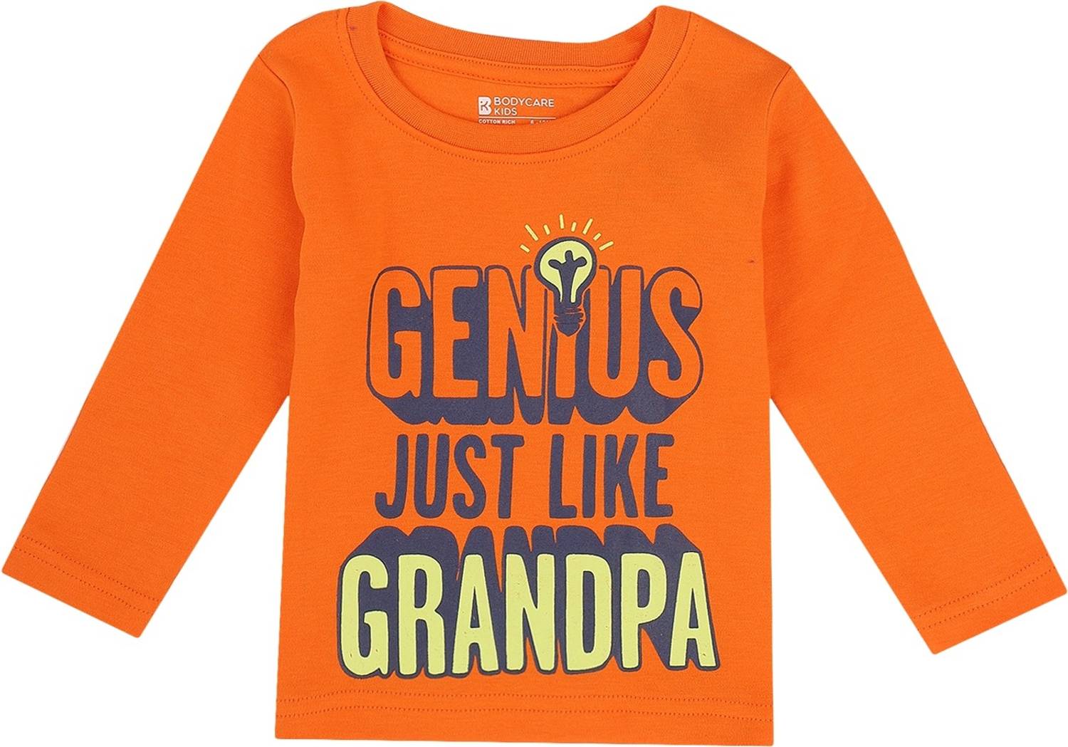 Bodycare Kids Baby Boys Typography Pure Cotton Regular T Shirt