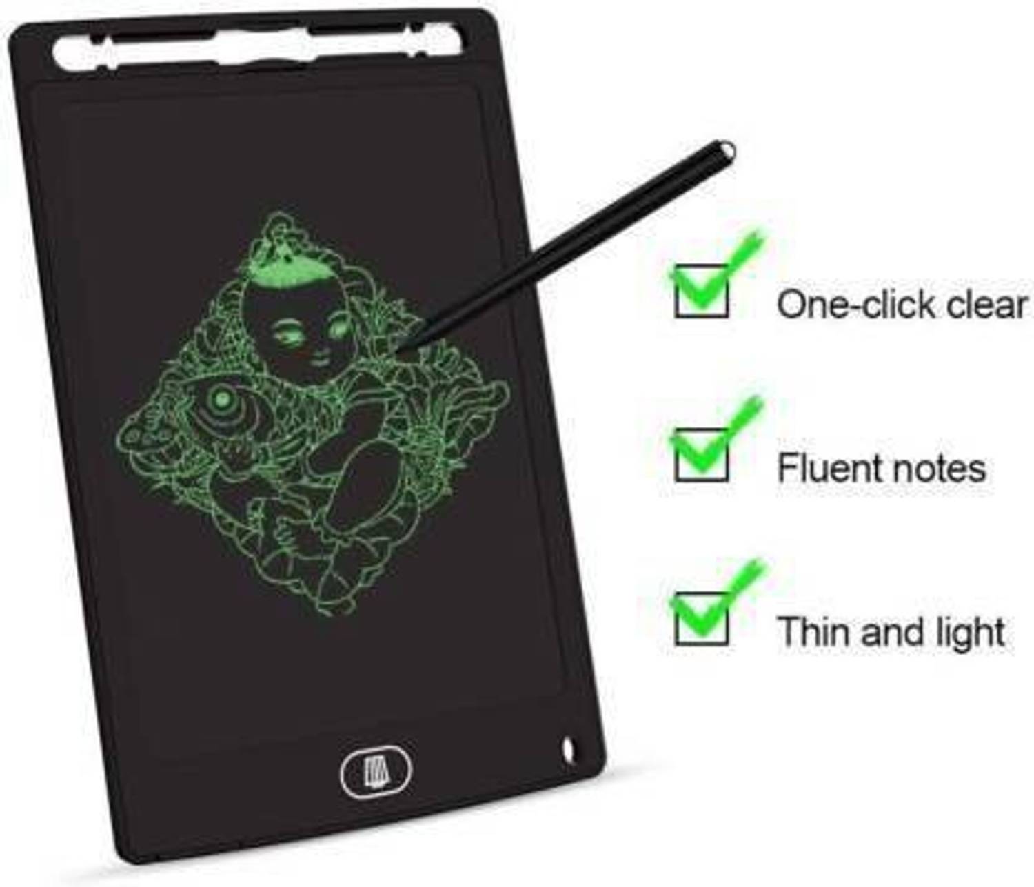 Bark n Bites Writing Board Tablet of Environmental Protection and Drawing Board, Notepad for Kids, LCD Draft Pad Smart eWriter for Home