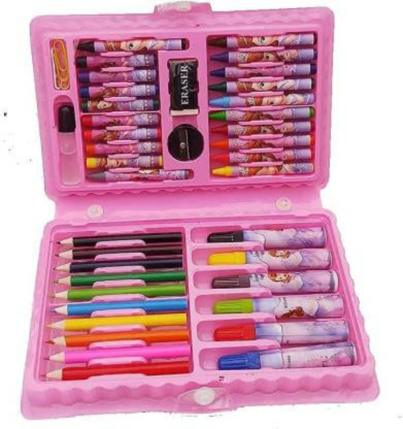 AKSHAR4u Art Set, Colors Box Color Pencil, Crayons, Water Color, Sketch Pens Set of 42 Pieces for Boys and Kids Best Birthday Gift & Return Gift,