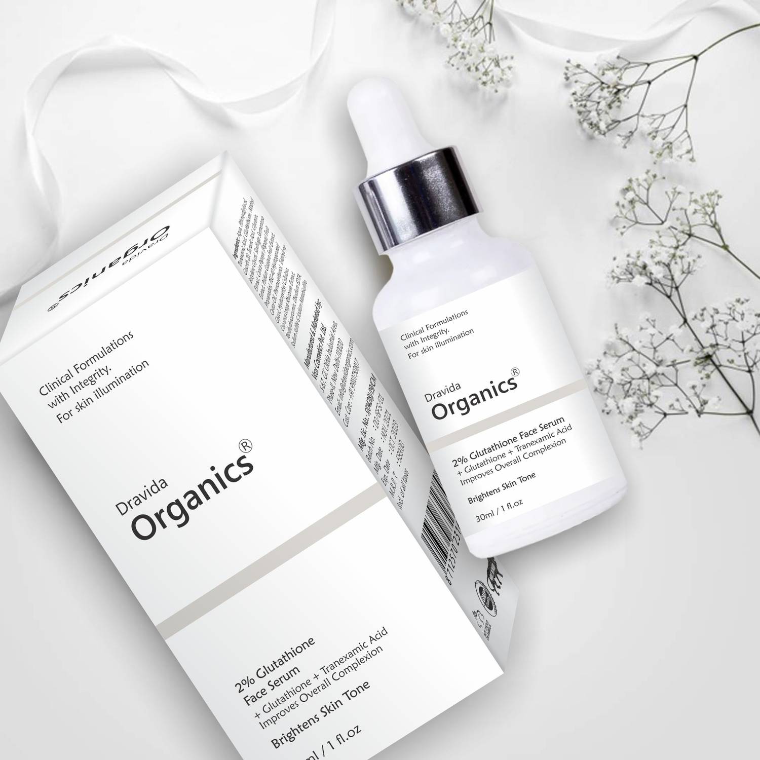 Dravida Organics Glutathione Serum for Fairness Reduce Pigmentation Price  in India