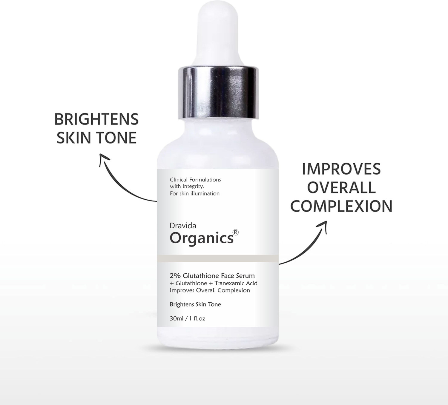 Image of Dravida Organics Glutathione Serum for Fairness Reduce Pigmentation