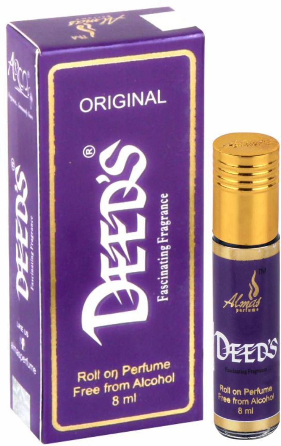 Almas Eco series DEEDS PURPLE (8 ML) Floral Attar
