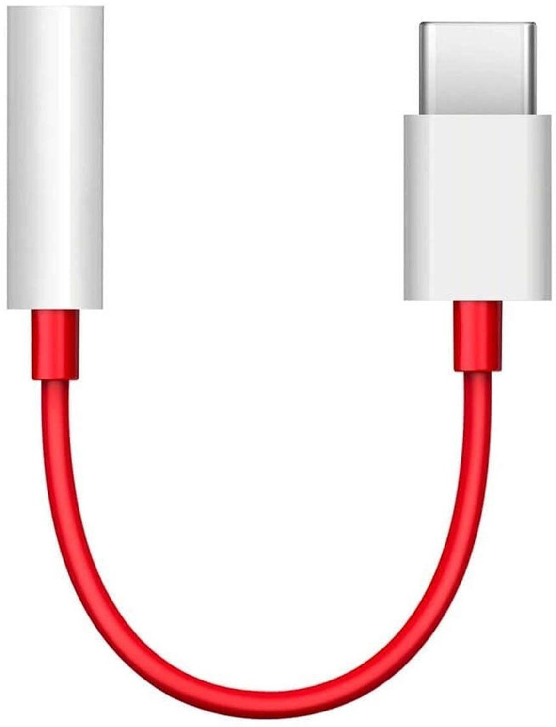 Image of SANNO WORLD White Type C to 3.5 mm Jack Audio Connector, Noise Cancelling Headphones Jack Converter Audio Adapter for OnePlus Nord /8T /8 /7T /7 /7 Pro / 1+6 /1+6T Phone Converter