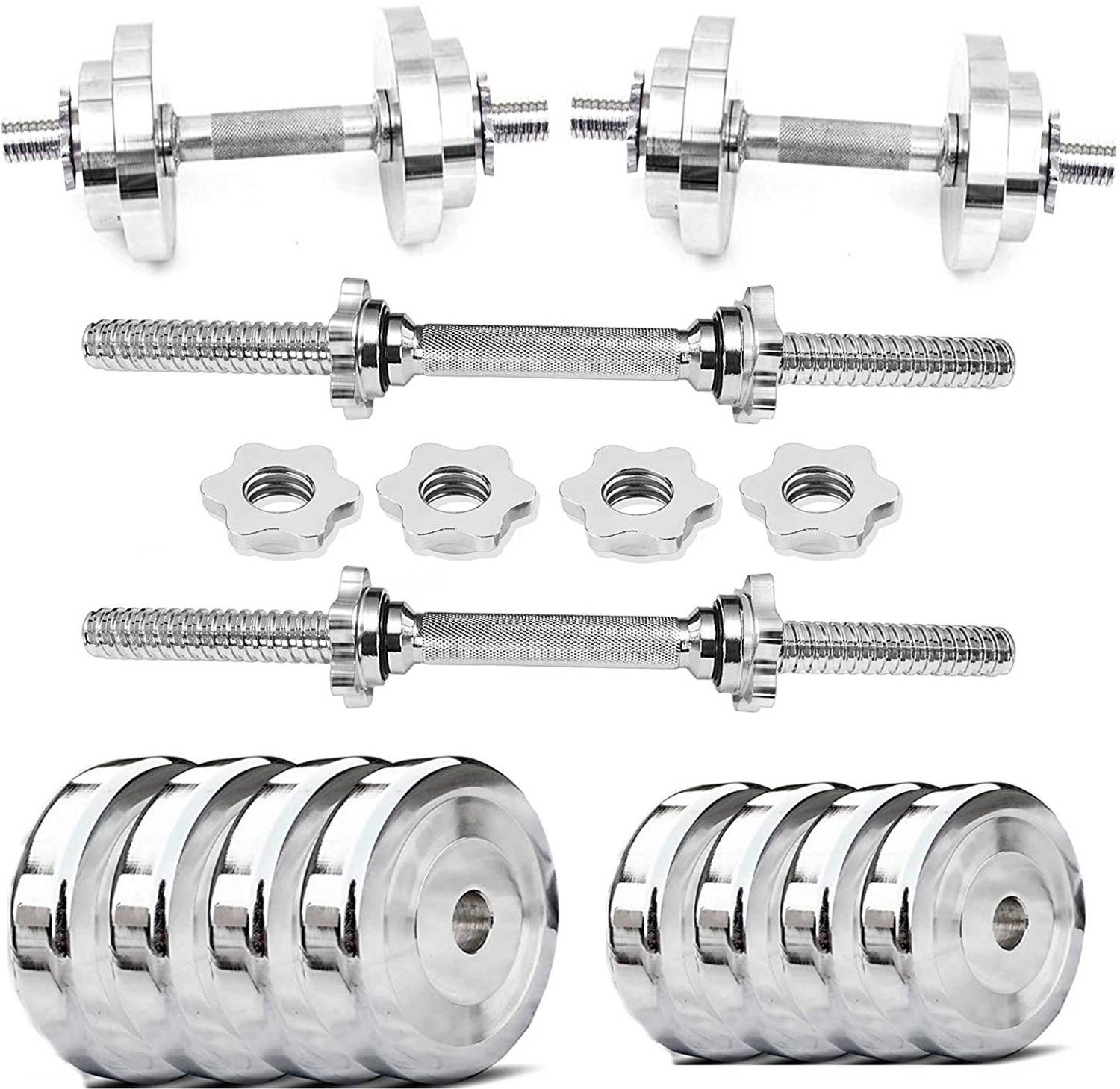 YMD Home Gym Set, Steel Dumbbell Set, 2.5KG X 4PCS - Image 1