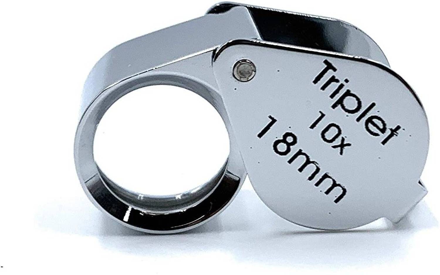 Ceznek Jewellers Eye Loupe 18mm 10x Magnifying Lens Triplet Glass Folding Pocket Sized Hand-Held Portable for Jewellery, Diamond & Gemstone Grader, Watchmaker, Model Making & General Purpose Magnifier eye loupe magnifier
