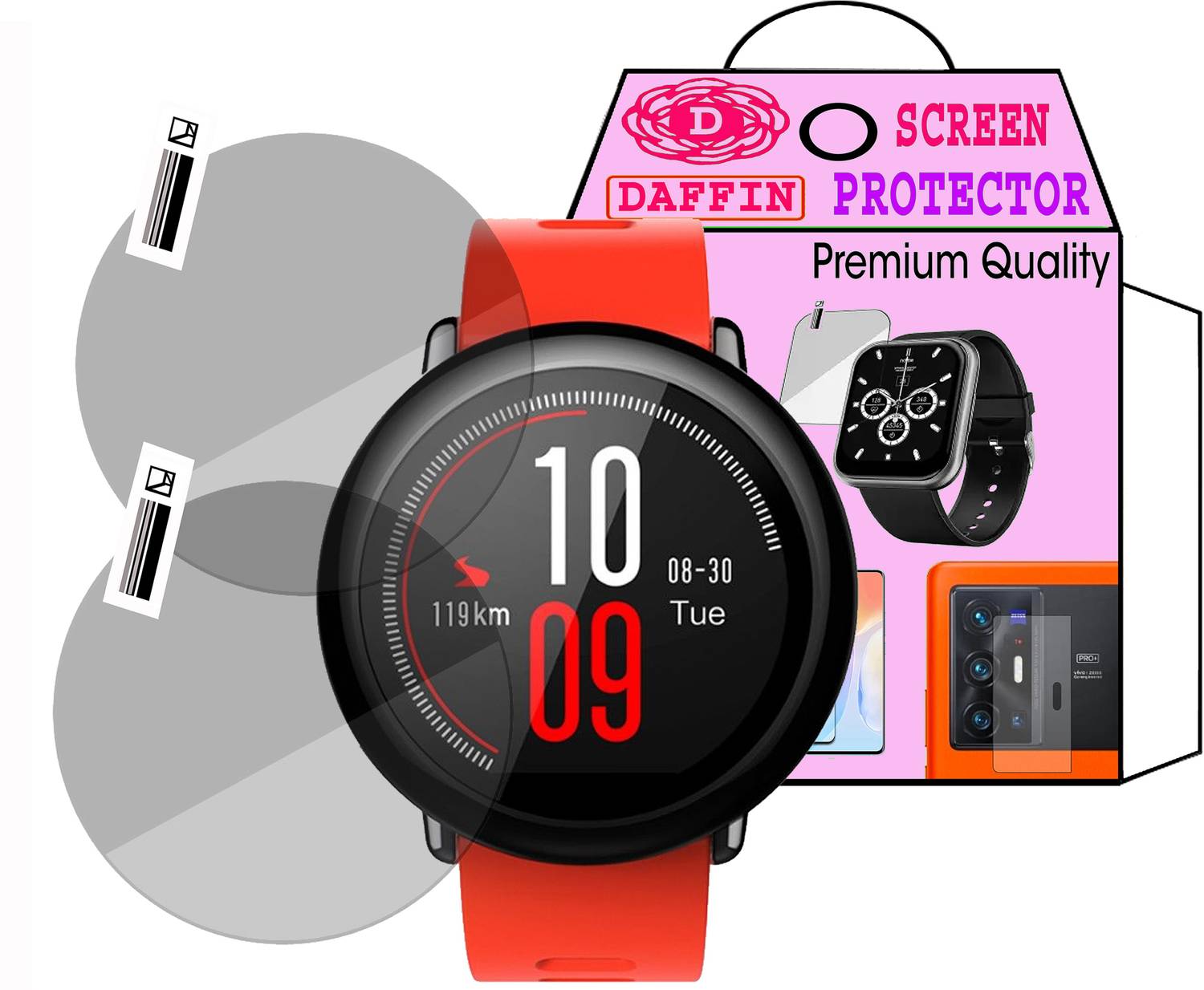 daffin Screen Guard for Huami Amazfit Pace Smartwatch