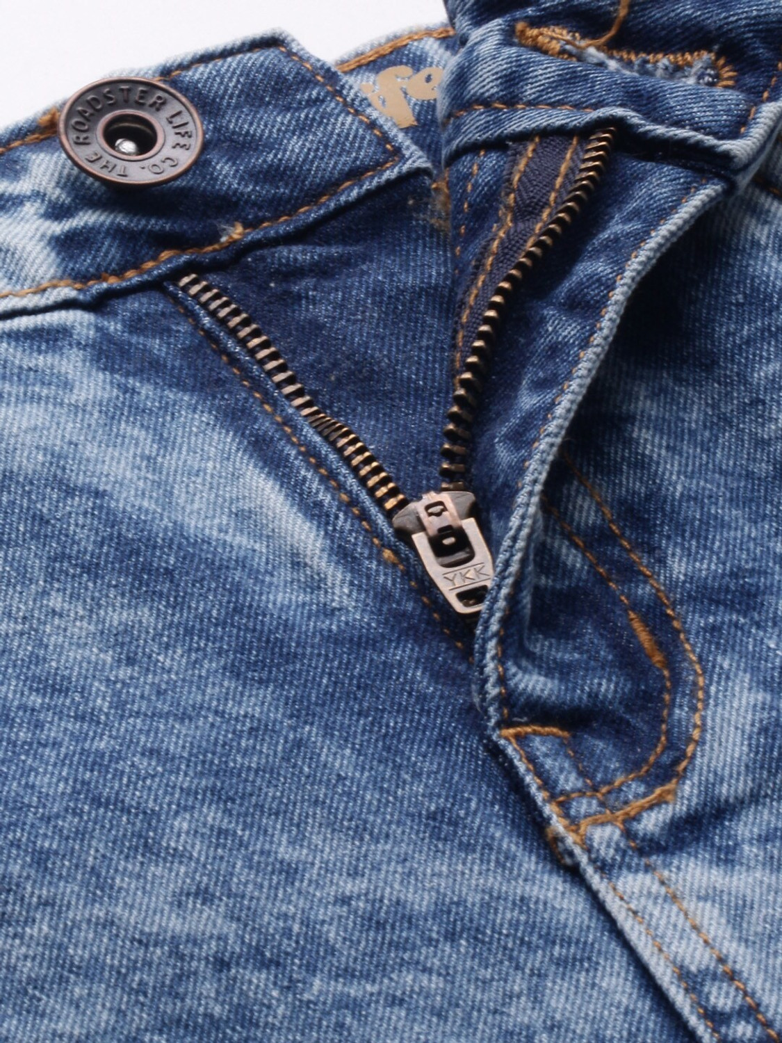 Image of Roadster Washed Women Straight Blue Skirt