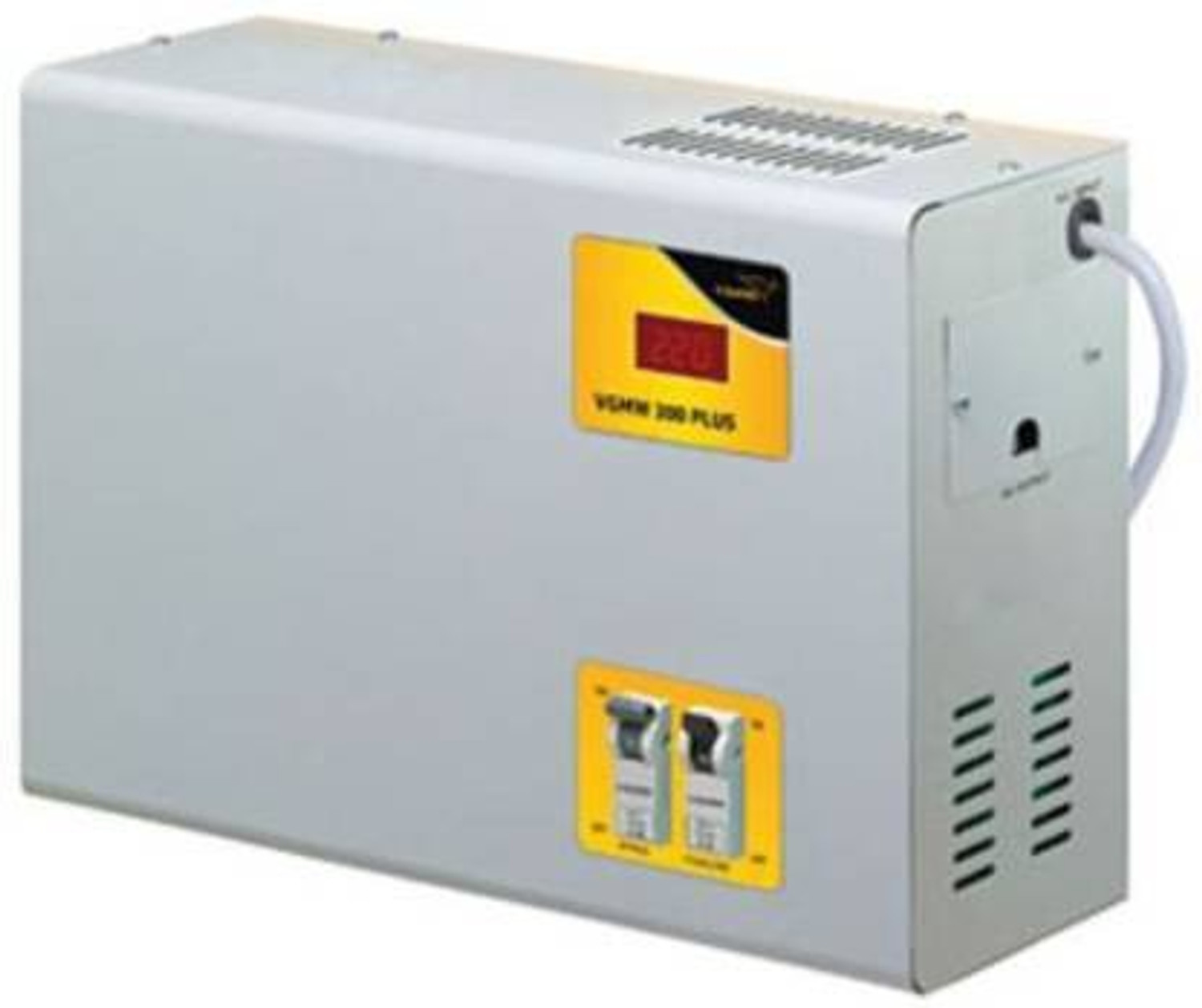 Image of V-Guard GMW 300 Digital Mainline Voltage Stabilizer 9A (90V-300V) Mainline Voltage Stabilizer (Grey) MAINLINE VOLTAGE STABLIZER