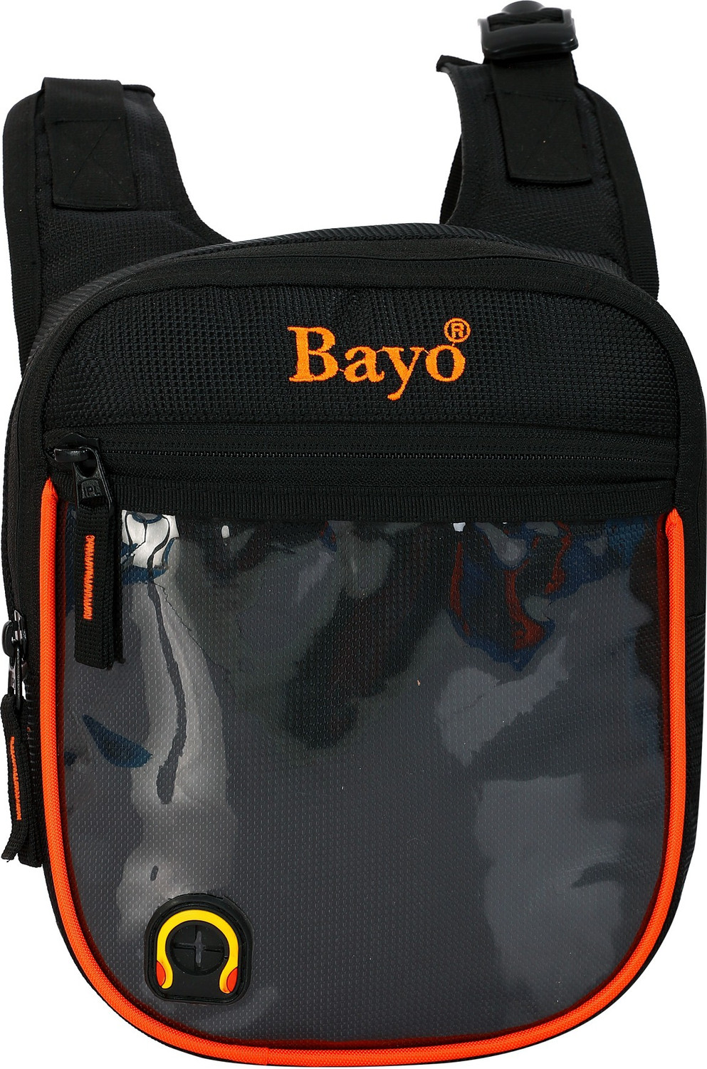 Image of bayo Black Heavy Quality Bike Tank Cover With Rain Cover Strap & Mobile Pocket For Royal Enfield Classic 350, Classic 500 & All Typs OF Bike Waterproof Tank Cover Strap Yamaha, Royal Enfield, KTM, Honda, TVS, Mahindra, Suzuki, Hero, BMW Pulsar 220 DTS-i, 800, WagonR, R15, Tavera, Super|Thunderbird Bike Tank Cover