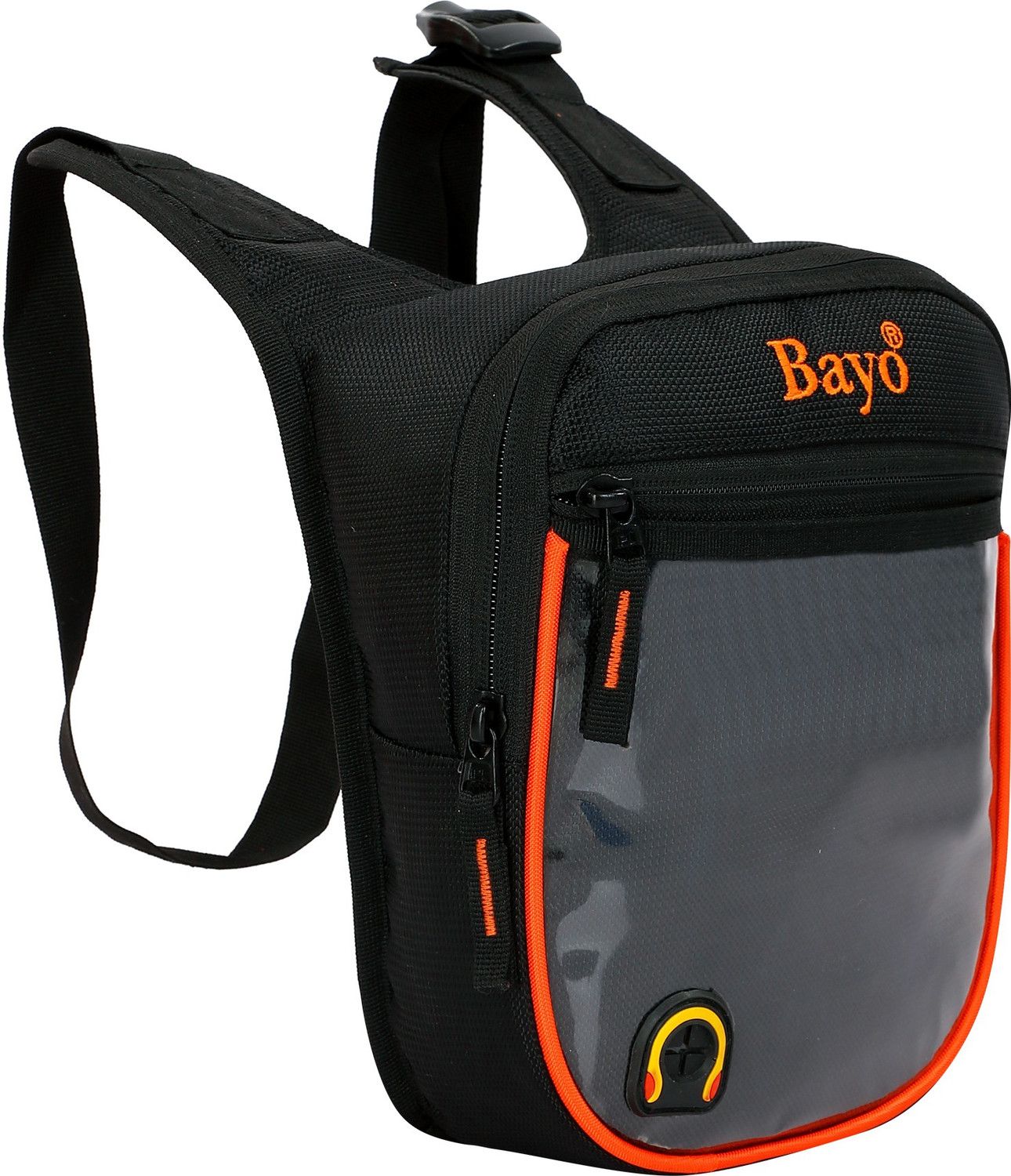 Image of bayo Black Heavy Quality Bike Tank Cover With Rain Cover Strap & Mobile Pocket For Royal Enfield Classic 350, Classic 500 & All Typs OF Bike Waterproof Tank Cover Strap Yamaha, Royal Enfield, KTM, Honda, TVS, Mahindra, Suzuki, Hero, BMW Pulsar 220 DTS-i, 800, WagonR, R15, Tavera, Super|Thunderbird Bike Tank Cover