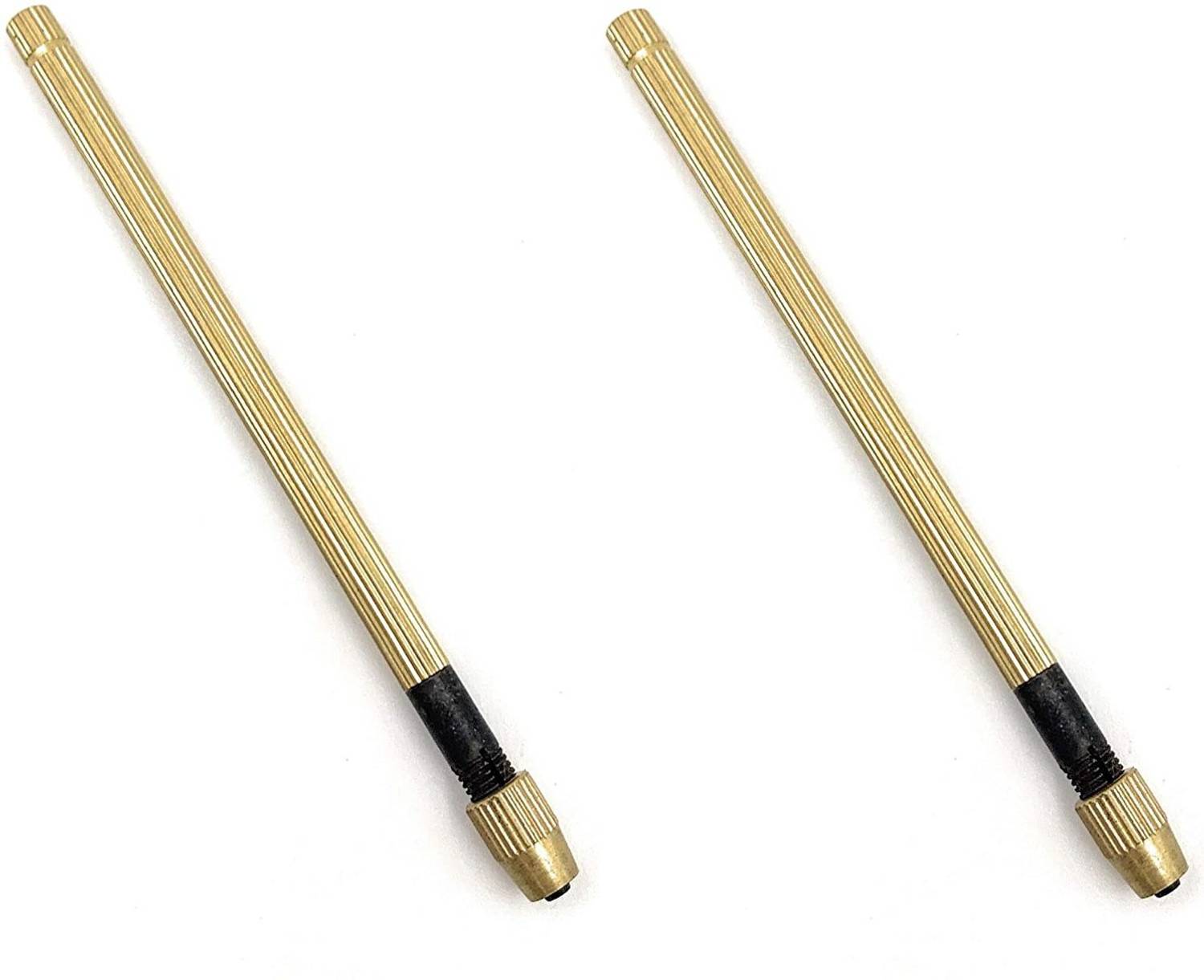 Ceznek Brass Handle Pin Vise 2pc Steel Collet 0 to 0.71mm Jaw for Twist Drills, Saw Blades, Needles, etc for Jewellery Making, Watchmaking, Hobby Crafts DIY, Crafting, Beading Multi Vise Tool