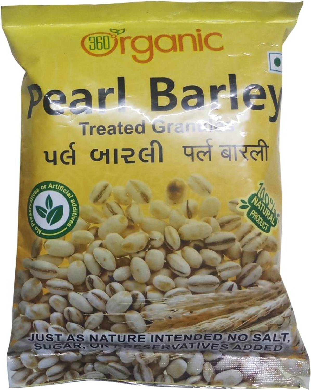 360 Degree Organic _Pearl Barley Treated Granules_ 400 gm Barley