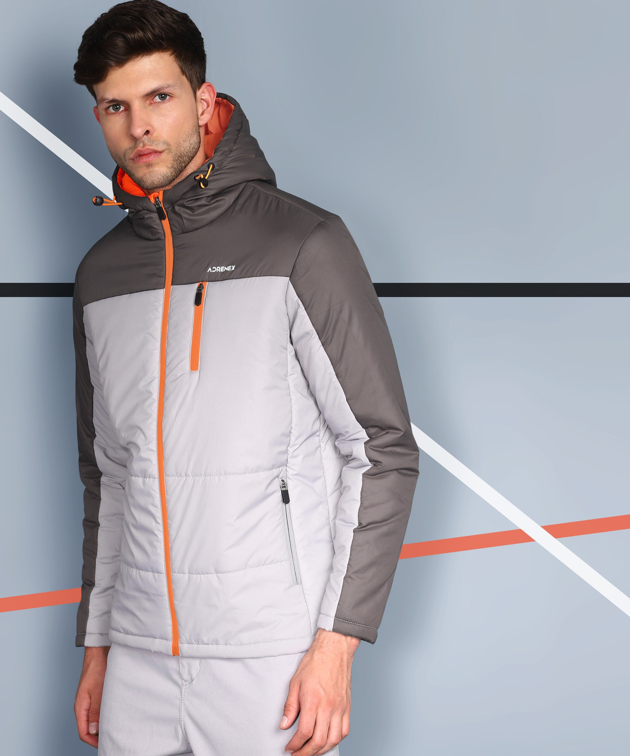 Image of Adrenex Full Sleeve Colorblock Men Jacket