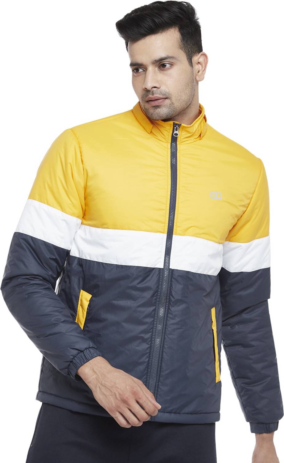 Ajile By Pantaloons Full Sleeve Colorblock Men Jacket