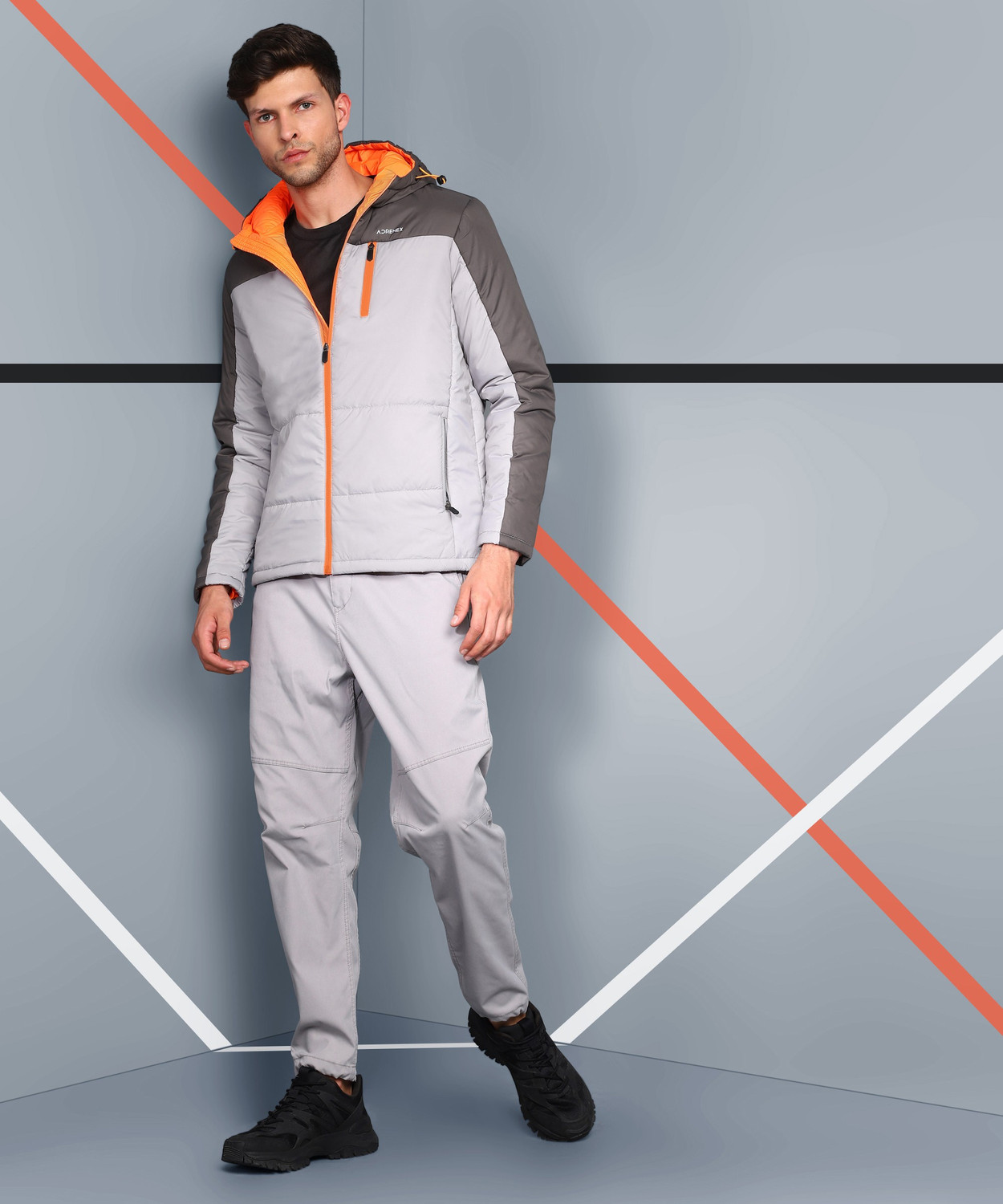 Image of Adrenex Full Sleeve Colorblock Men Jacket