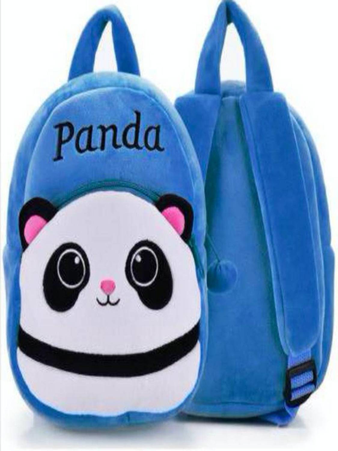 Aveek Kids School Bag Panda Cartoon Baby Boys/Girls Plush Bag (Blue, 11) Shoulder Bag
